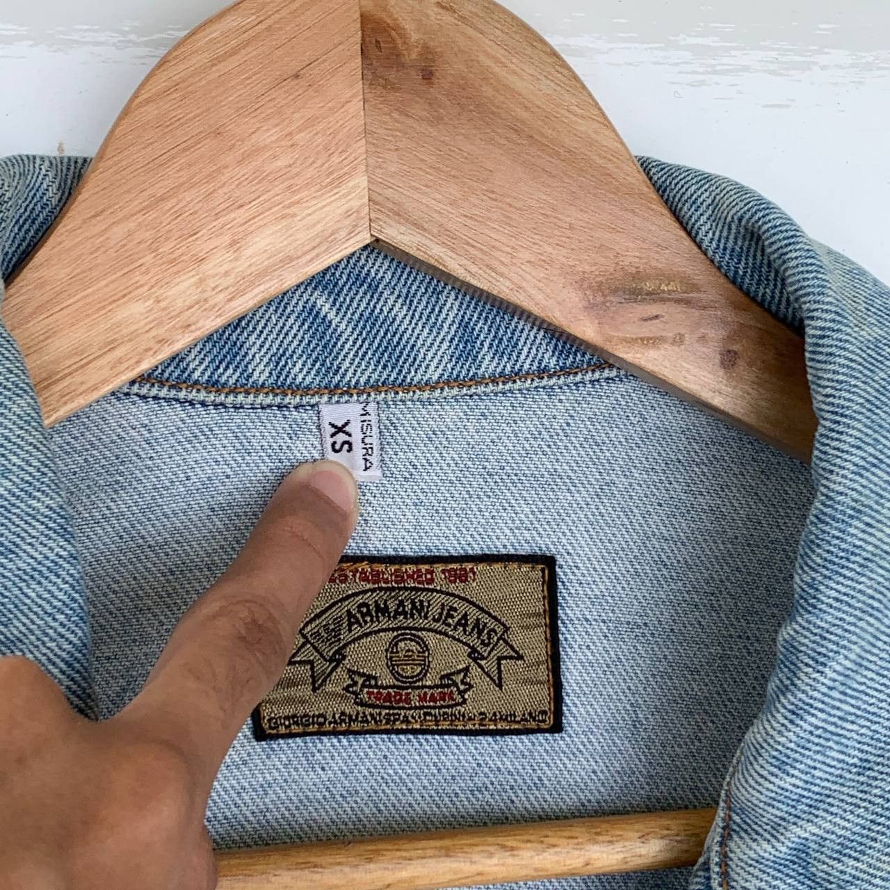Armani × Giorgio Armani Armani Denim Jacket Size US XS / EU 42 / 0 - 5 Thumbnail