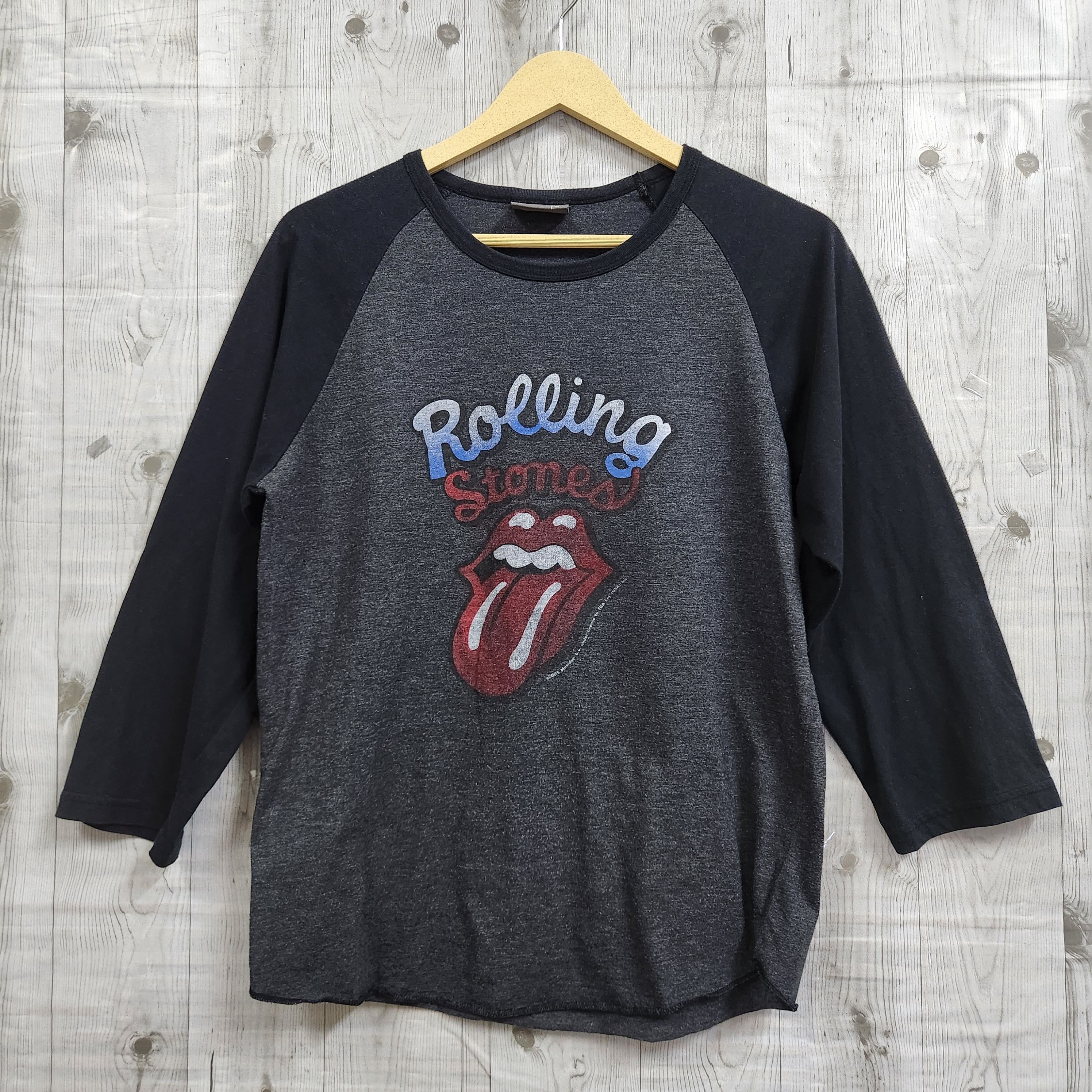 Band Tees × Japanese Brand Masux Rolling stones popcorn raglan