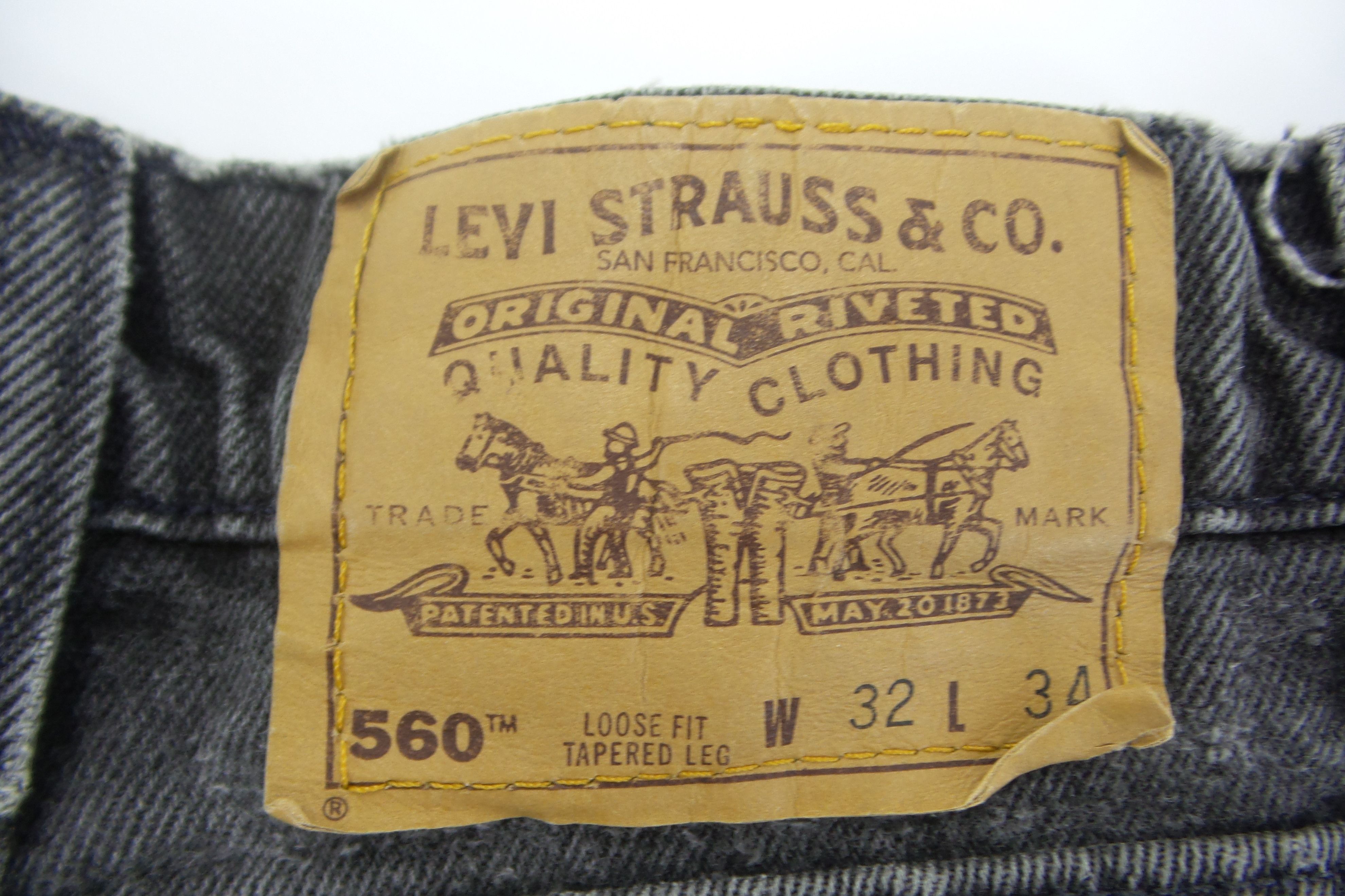 Levi's FOR HER Levi's 560 Tapered Leg Orange Tab Jeans W31xL43.5 Size US 31 - 7 Thumbnail