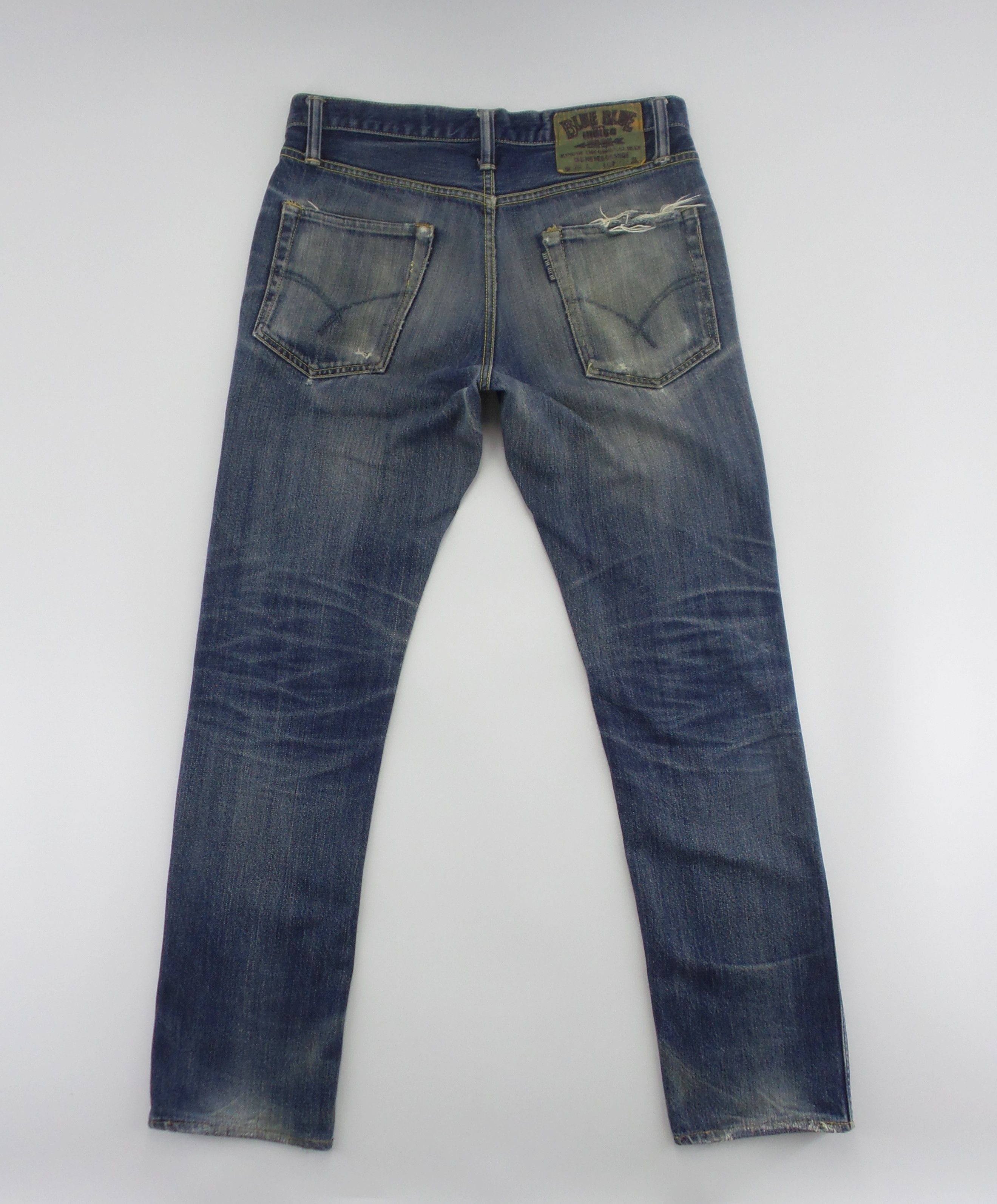 Blue Blue Japan × Japanese Brand Blue Blue Japan Stonewashed Jeans W31xL30.5 Size US 30 / EU 46 - 6 Thumbnail