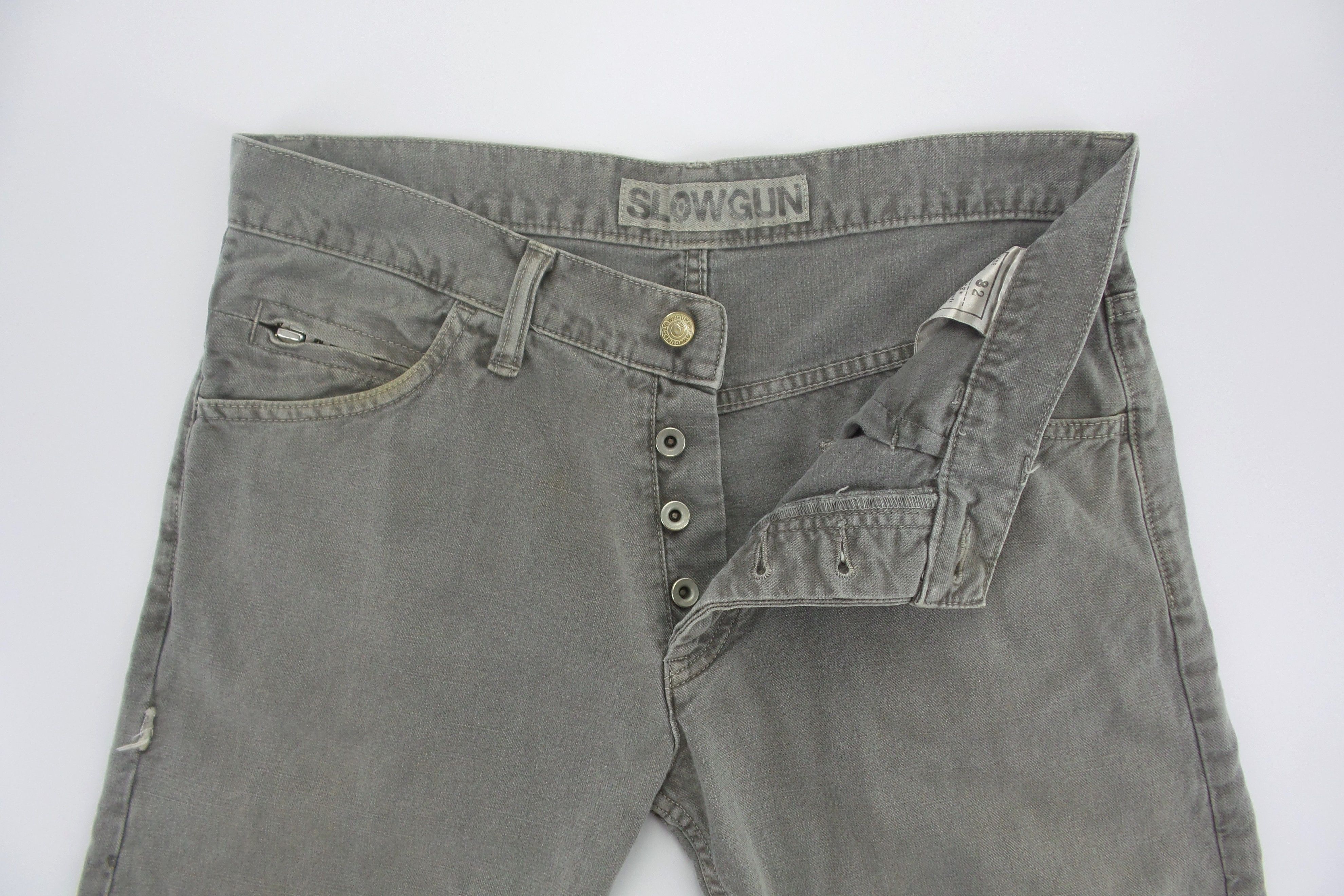 Japanese Brand SlowGun Button Fly Jeans W33xL42 Size US 32 / EU 48 - 2 Thumbnail