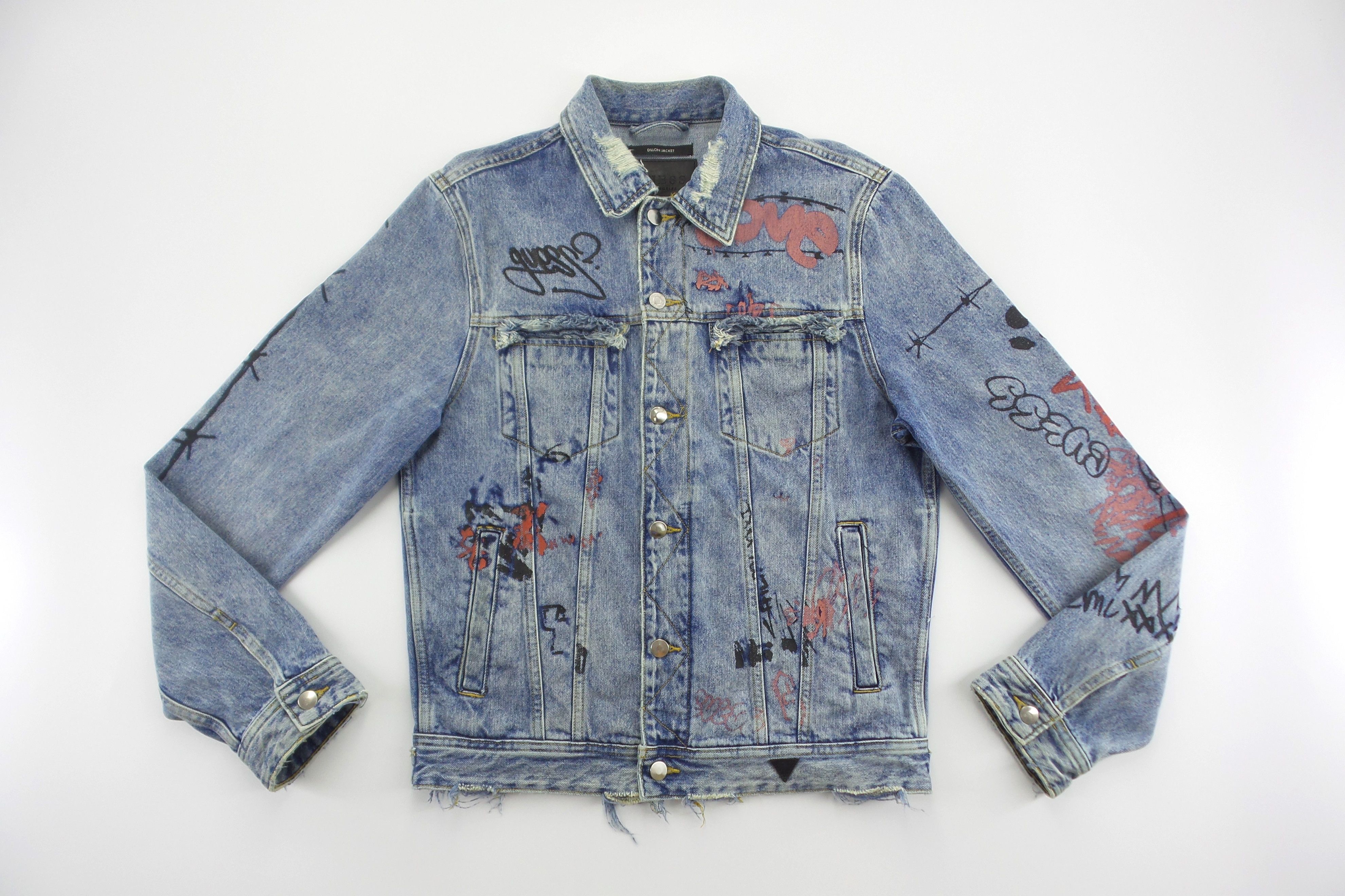 Guess Guess 'Dillon Jacket' Painted Denim Jackets Size US M / EU 48-50 / 2 - 1 Thumbnail