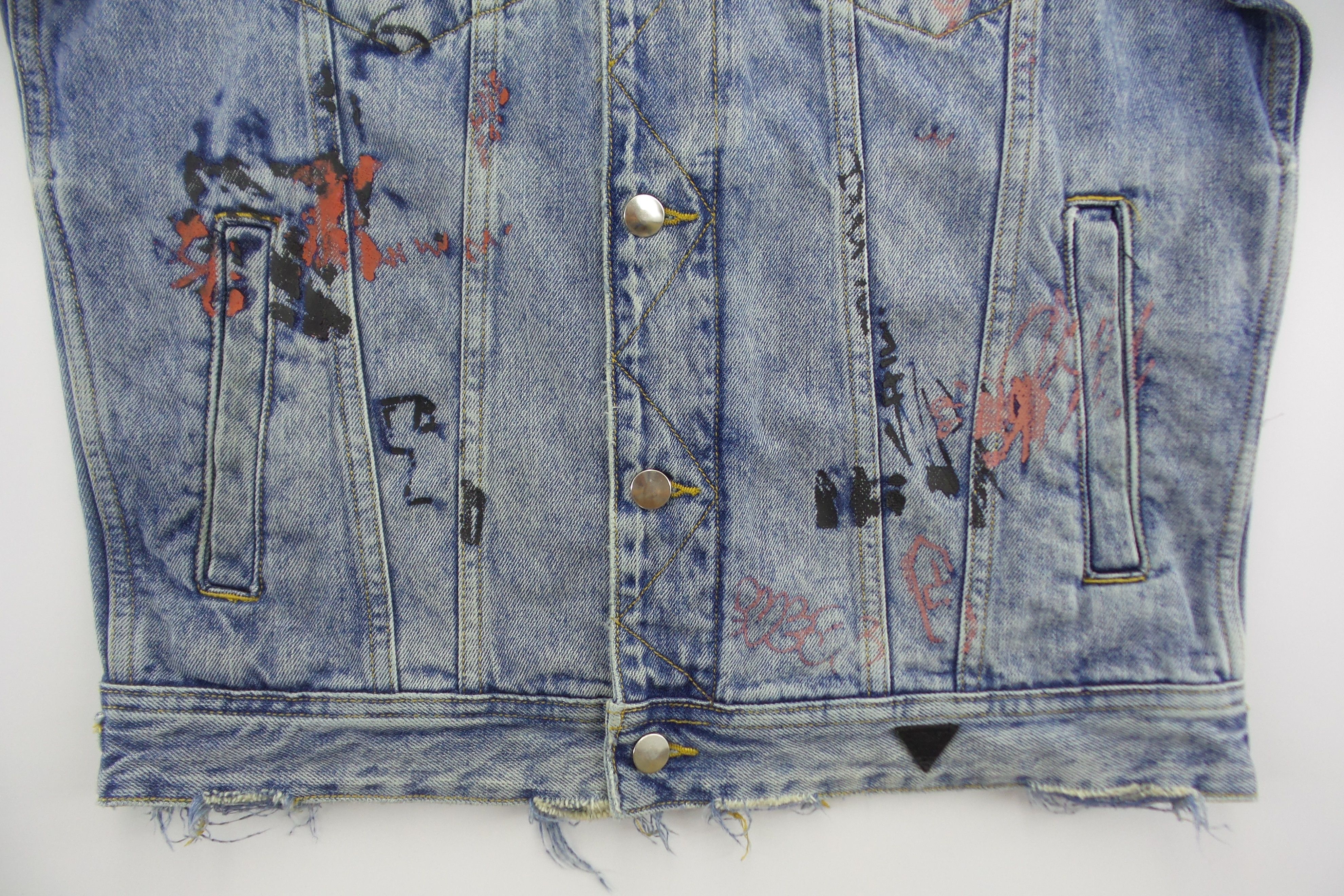 Guess Guess 'Dillon Jacket' Painted Denim Jackets Size US M / EU 48-50 / 2 - 6 Thumbnail