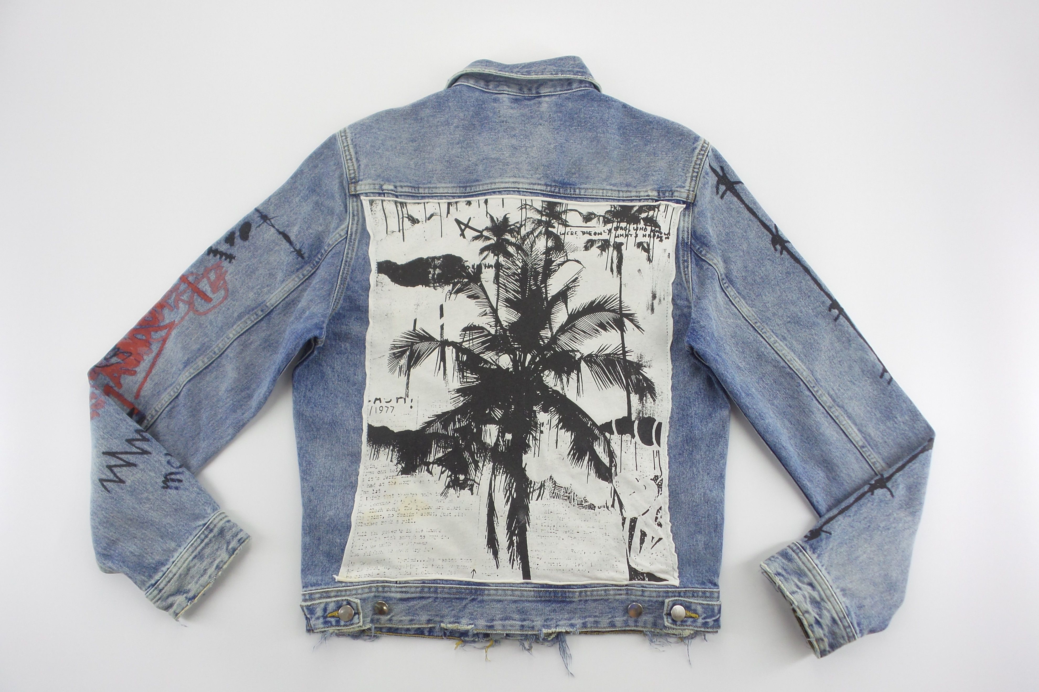 Guess Guess 'Dillon Jacket' Painted Denim Jackets Size US M / EU 48-50 / 2 - 8 Thumbnail