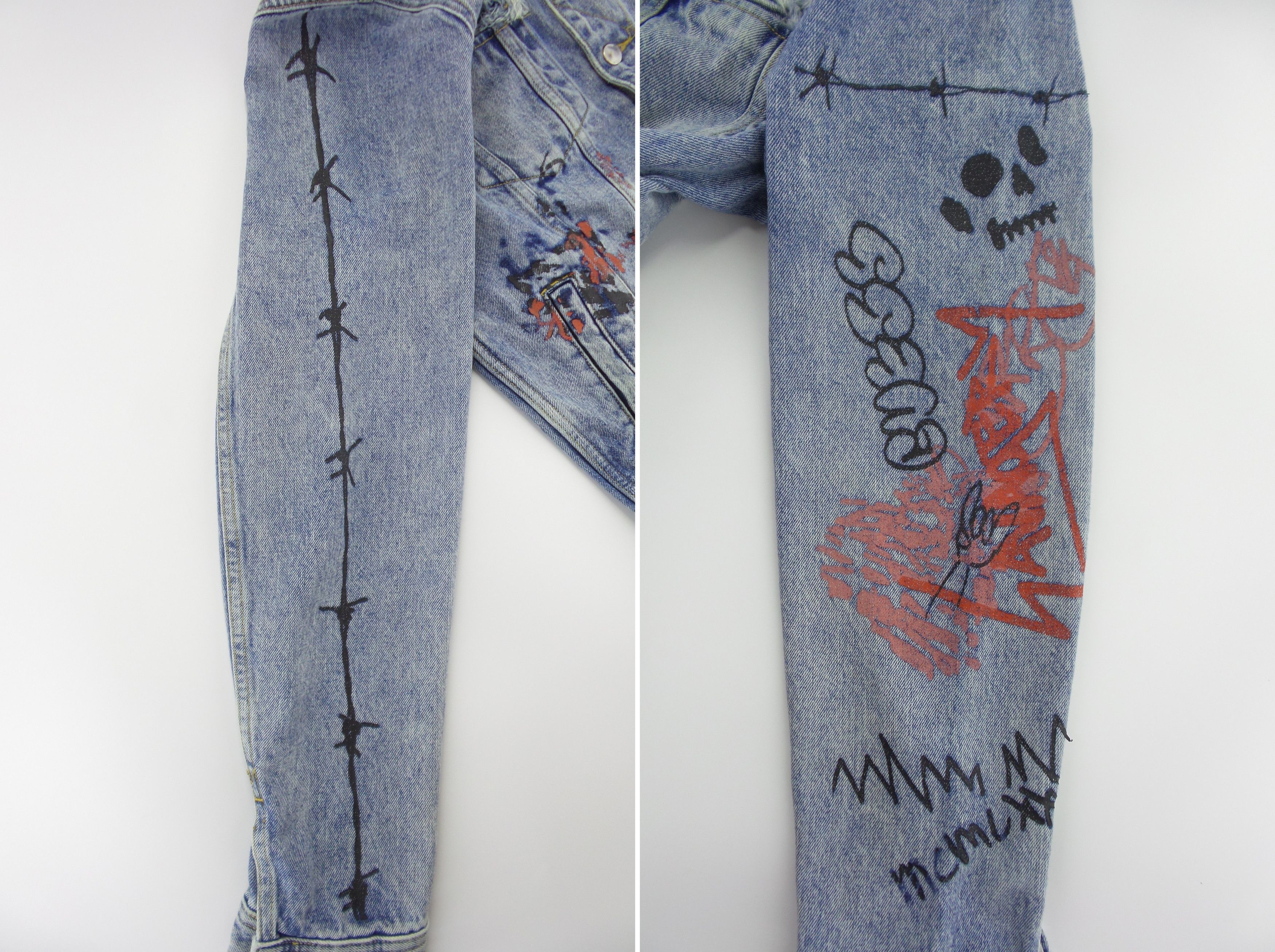 Guess Guess 'Dillon Jacket' Painted Denim Jackets Size US M / EU 48-50 / 2 - 7 Thumbnail