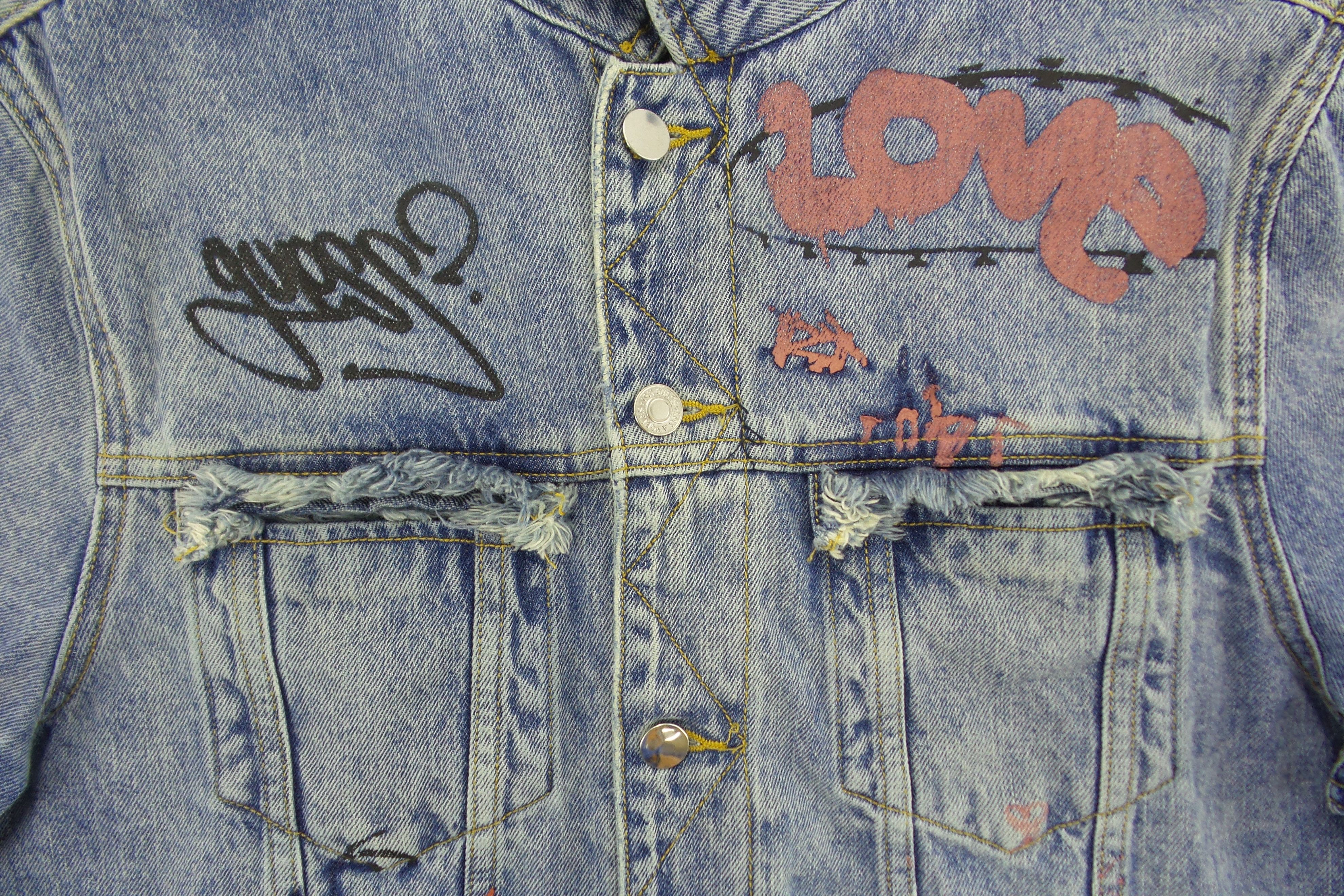 Guess Guess 'Dillon Jacket' Painted Denim Jackets Size US M / EU 48-50 / 2 - 4 Thumbnail