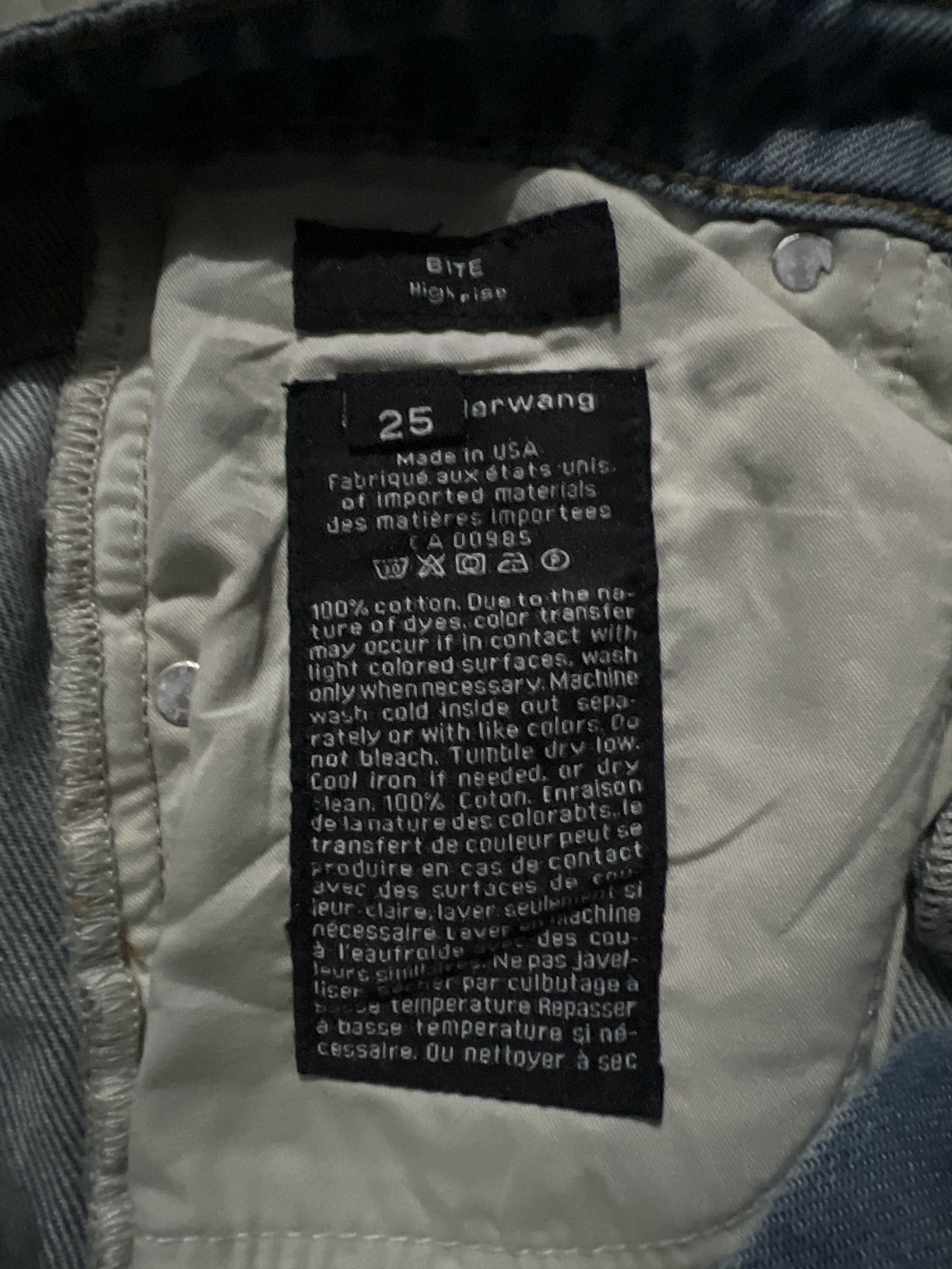Alexanderwang Bite Denim Short