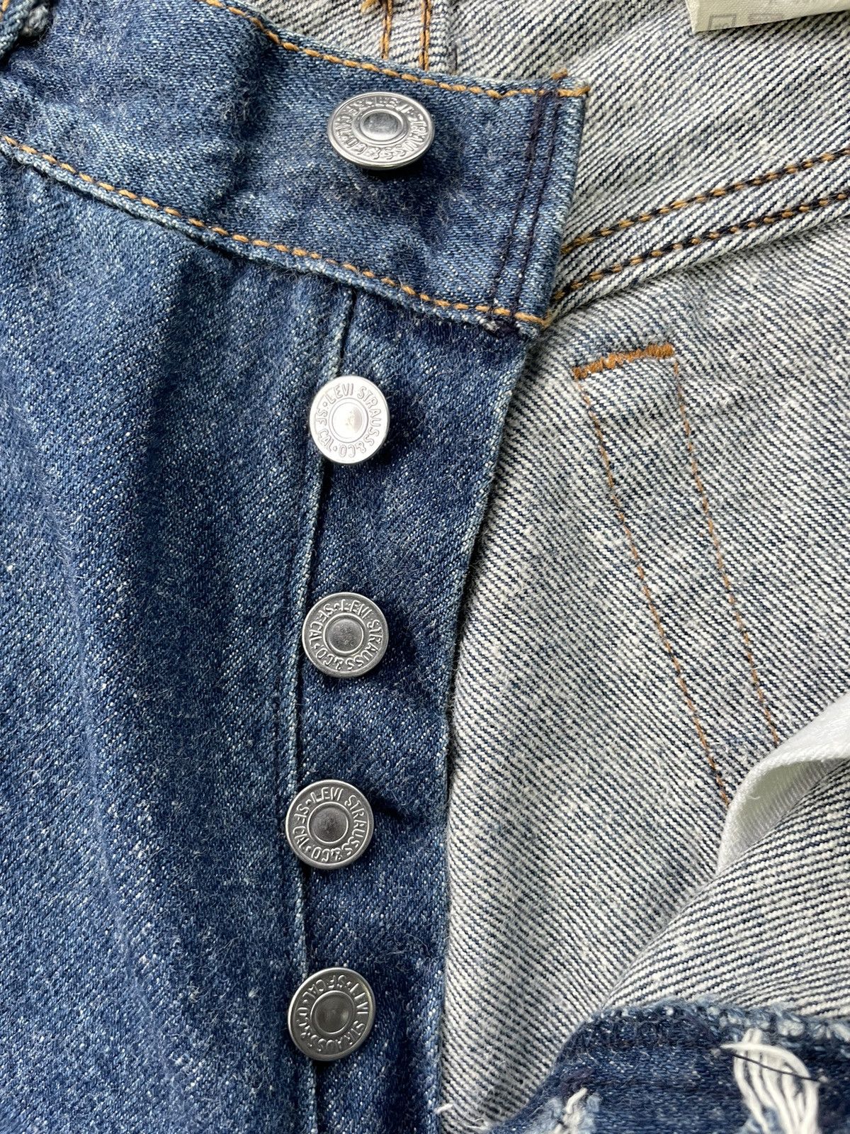 Levi's Vintage 1990 Levis 501 e Jeans Size 29" - 19 Thumbnail