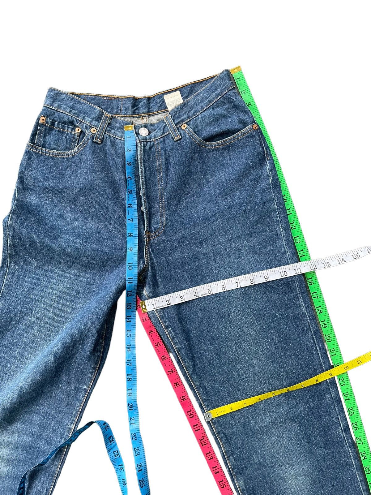Levi's Vintage 1990 Levis 501 e Jeans Size 29" - 23 Thumbnail