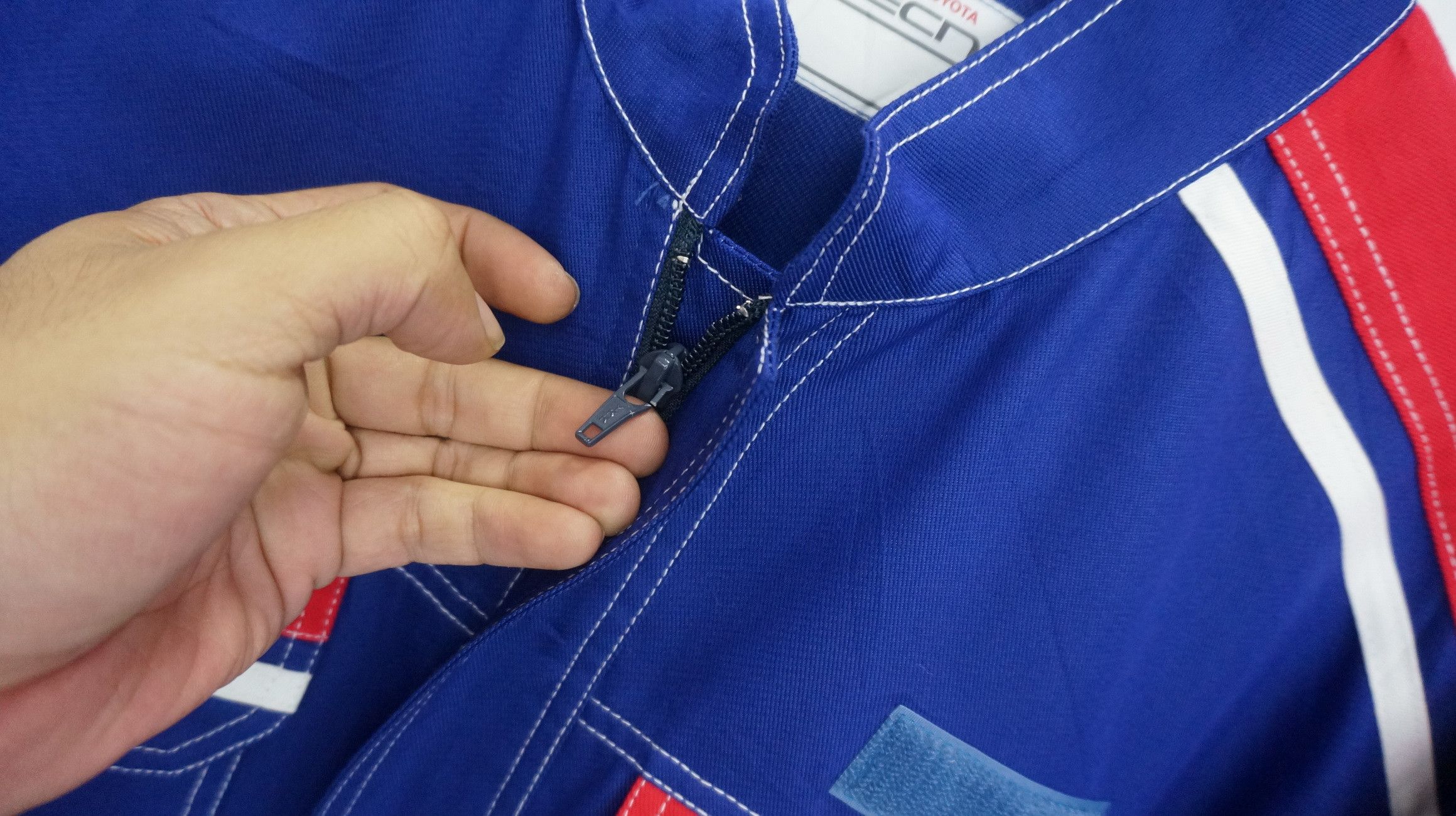 Japanese Brand TOYOTA TOYOPET TECNO Uniform Coverall Size US 35 - 11 Thumbnail