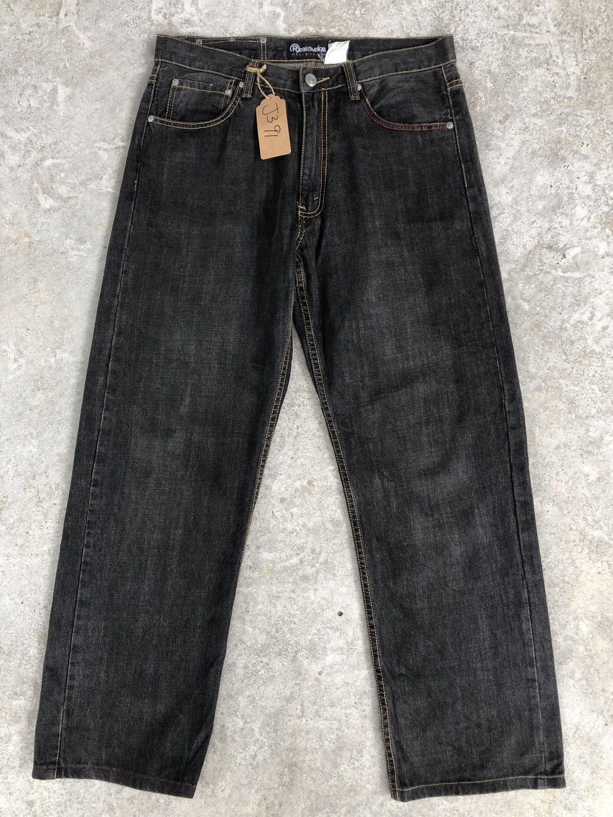 Japanese Brand Japanese Painted Jeans Big Logo Jeans Distressed Jean Size US 34 / EU 50 - 2 Thumbnail