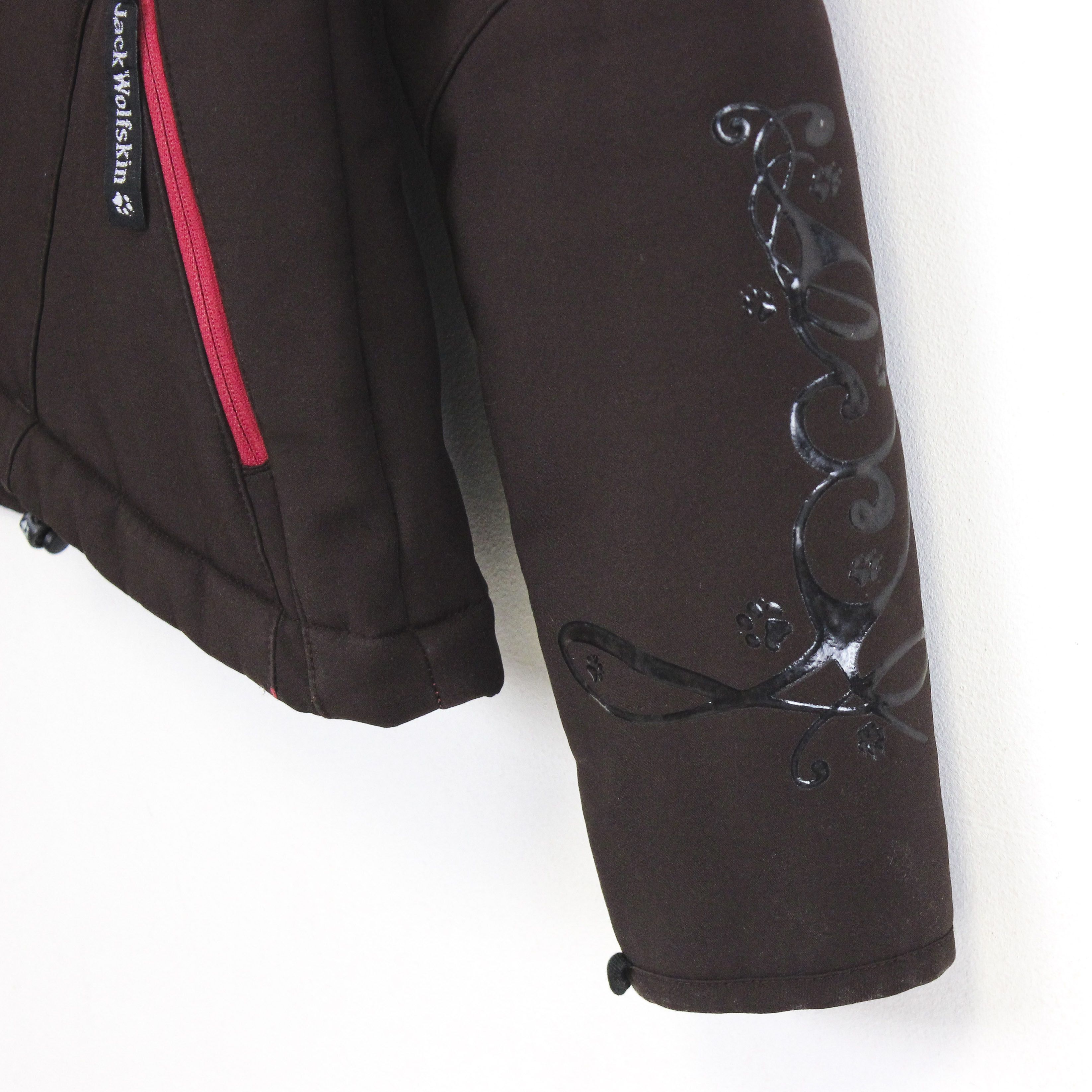 Jack Wolfskin Jacket Windbreaker Light Fleece Lining Coat Zip Up Sports Size XS / US 0-2 / IT 36-38 - 3 Thumbnail