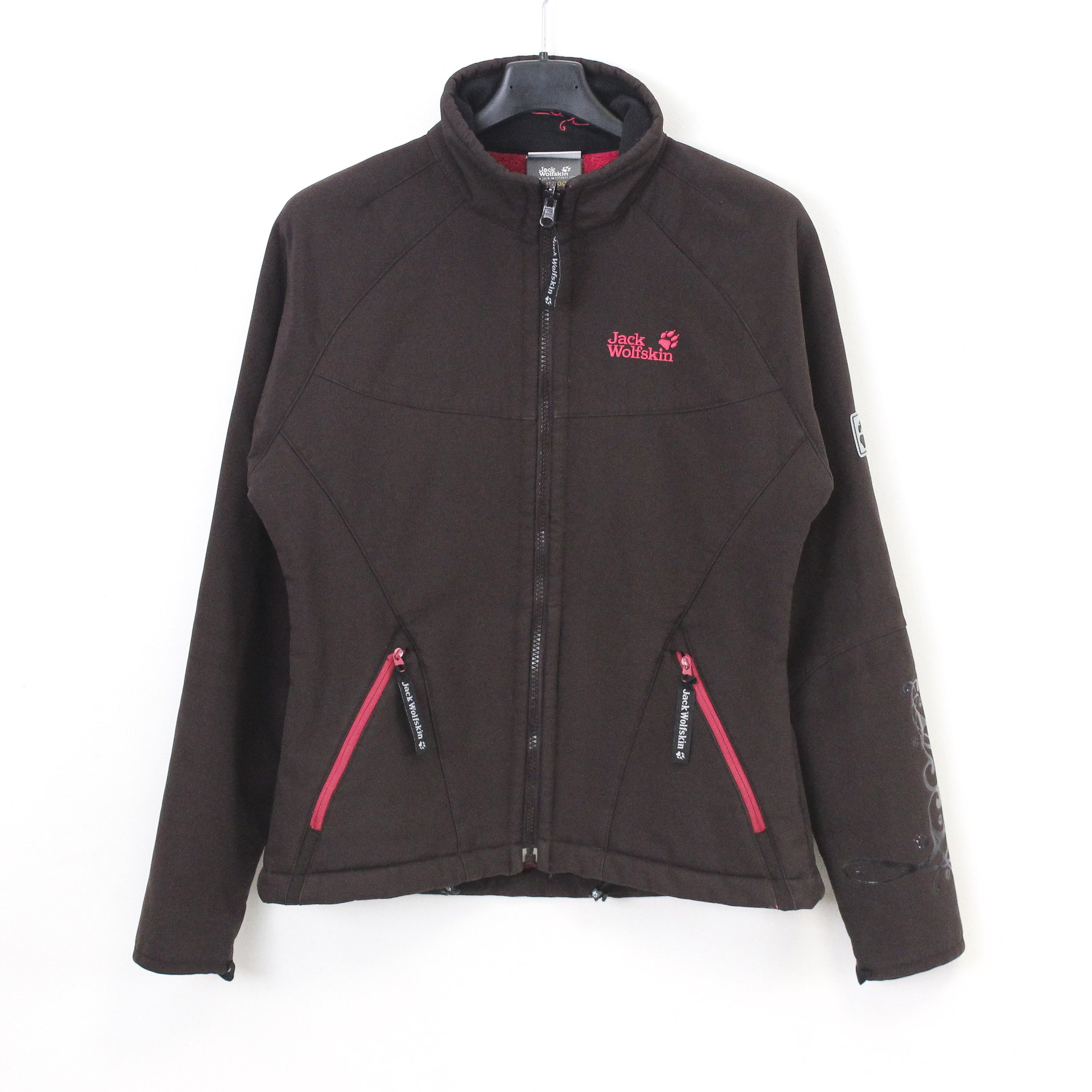 Jack Wolfskin Jacket Windbreaker Light Fleece Lining Coat Zip Up Sports Size XS / US 0-2 / IT 36-38 - 1 Thumbnail