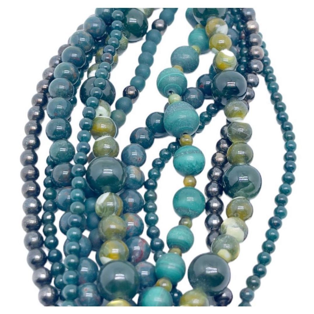Other STEPHEN DWECK Y2K Jade Hematite Multi-Strand Bracelet Signed Size ONE SIZE - 3 Thumbnail
