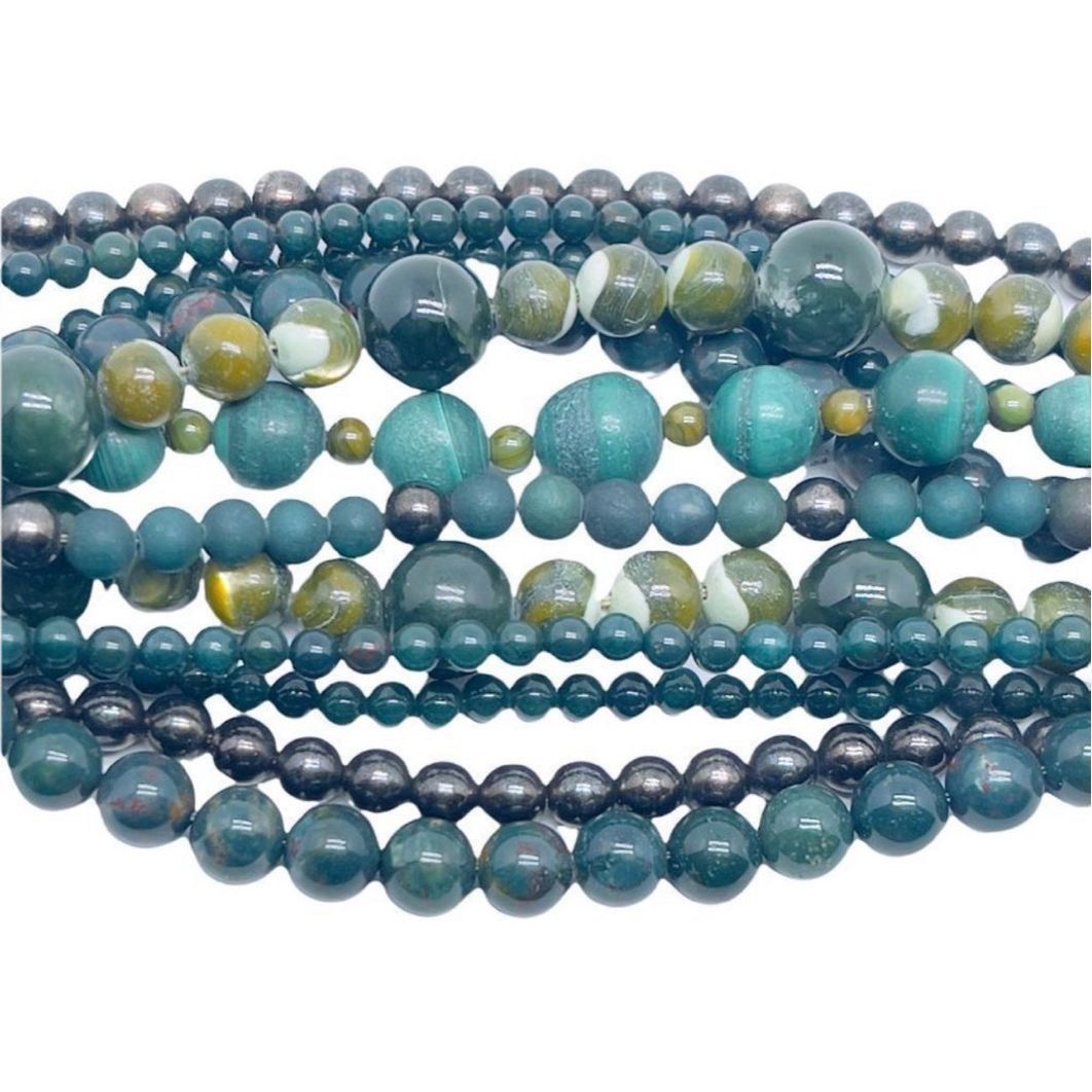 Other STEPHEN DWECK Y2K Jade Hematite Multi-Strand Bracelet Signed Size ONE SIZE - 5 Thumbnail