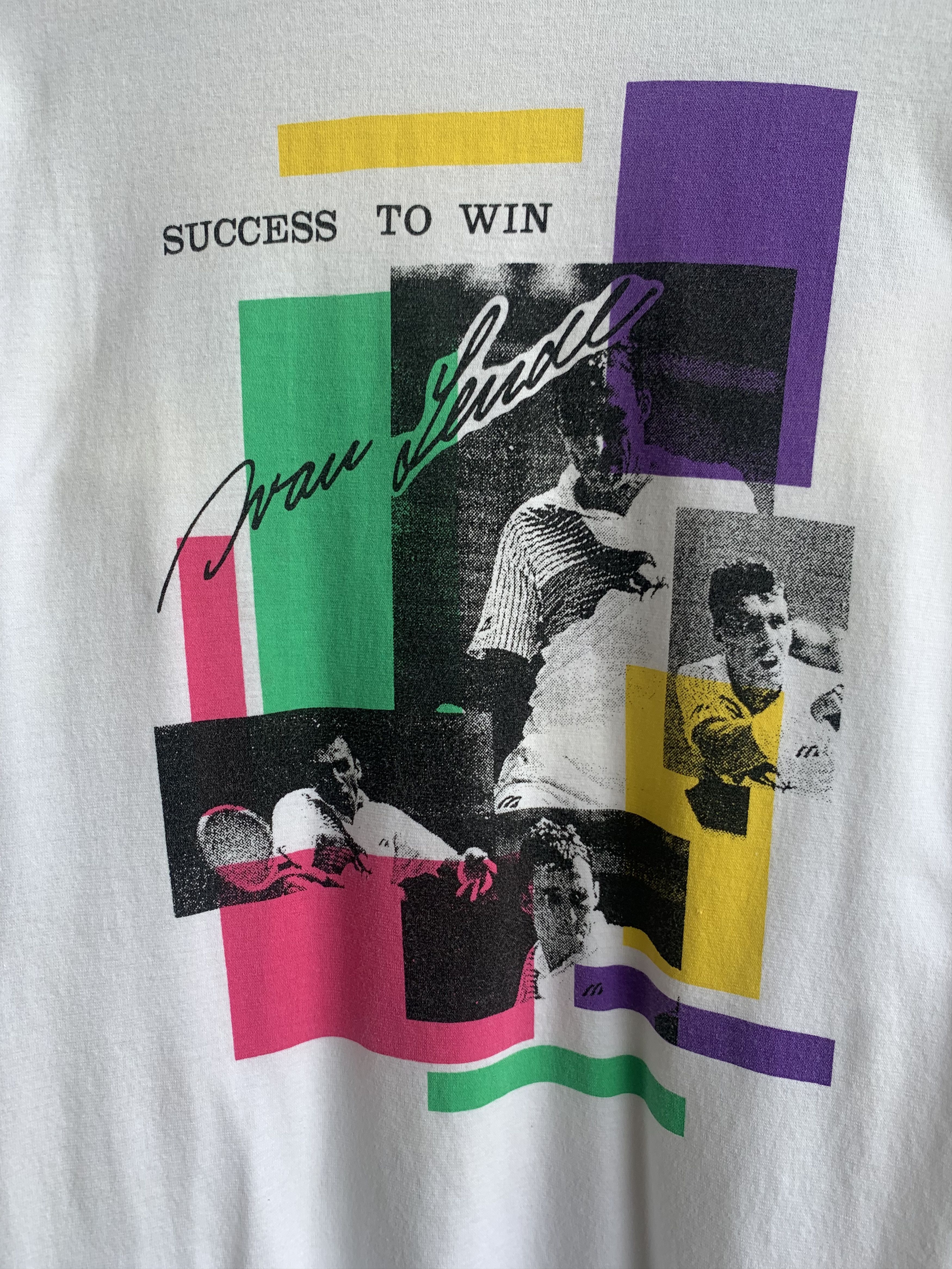 Mizuno Vintage Ivan Lendl Tennis Potrait Tee Size US L / EU 52-54 / 3 - 5 Thumbnail