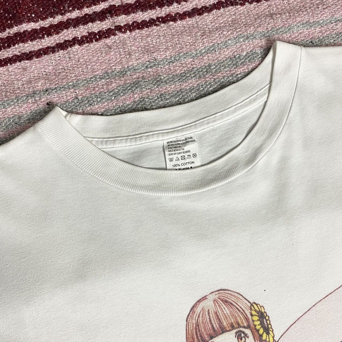 Anime × Vintage Dempagumi Ashita Chikyu ga Konagona ni Nattemo Shirt Size US L / EU 52-54 / 3 - 9 Thumbnail
