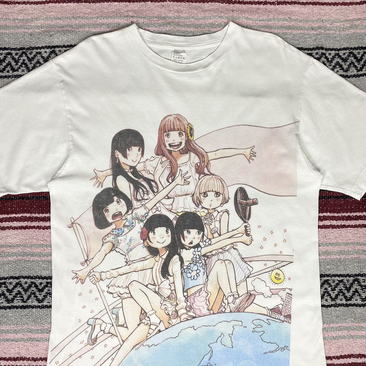 Anime × Vintage Dempagumi Ashita Chikyu ga Konagona ni Nattemo Shirt Size US L / EU 52-54 / 3 - 6 Thumbnail