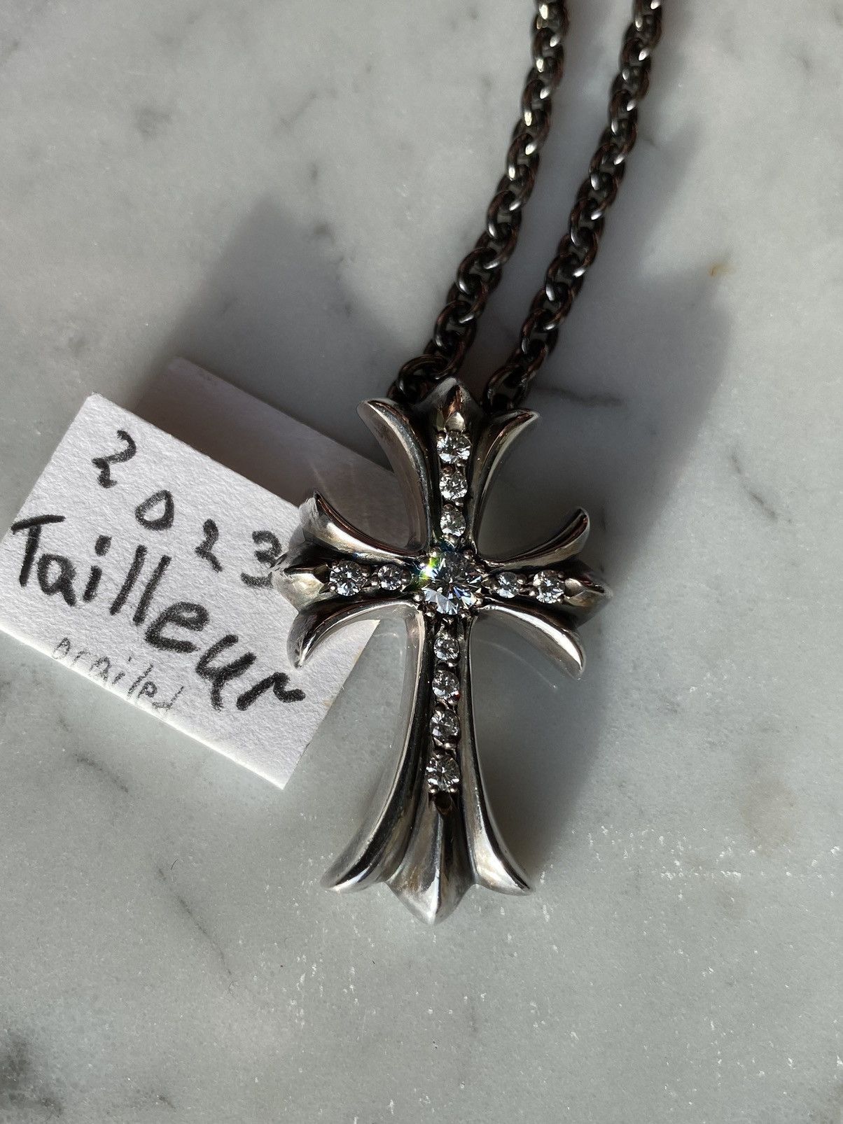 Chrome Hearts 23k$ Chrome Hearts pave diamond cross pendant Size ONE SIZE - 7 Thumbnail