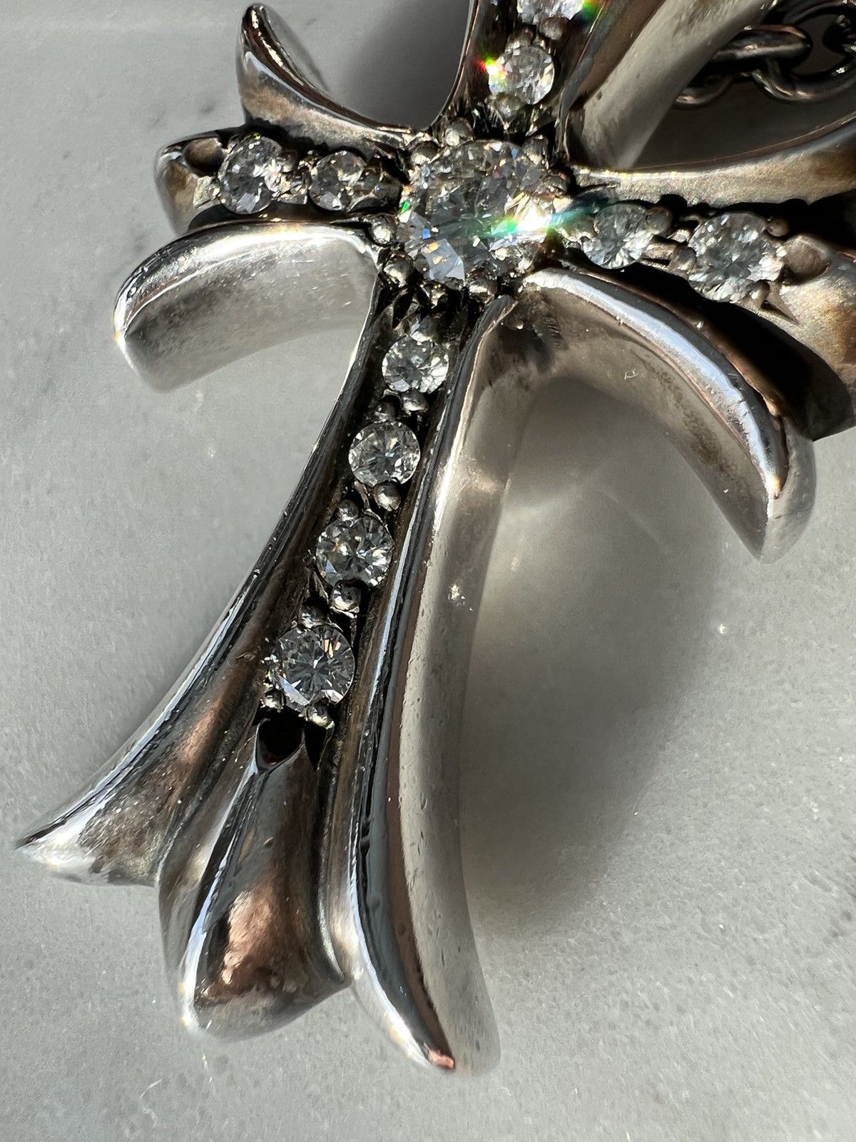 Chrome Hearts 23k$ Chrome Hearts pave diamond cross pendant Size ONE SIZE - 2 Thumbnail