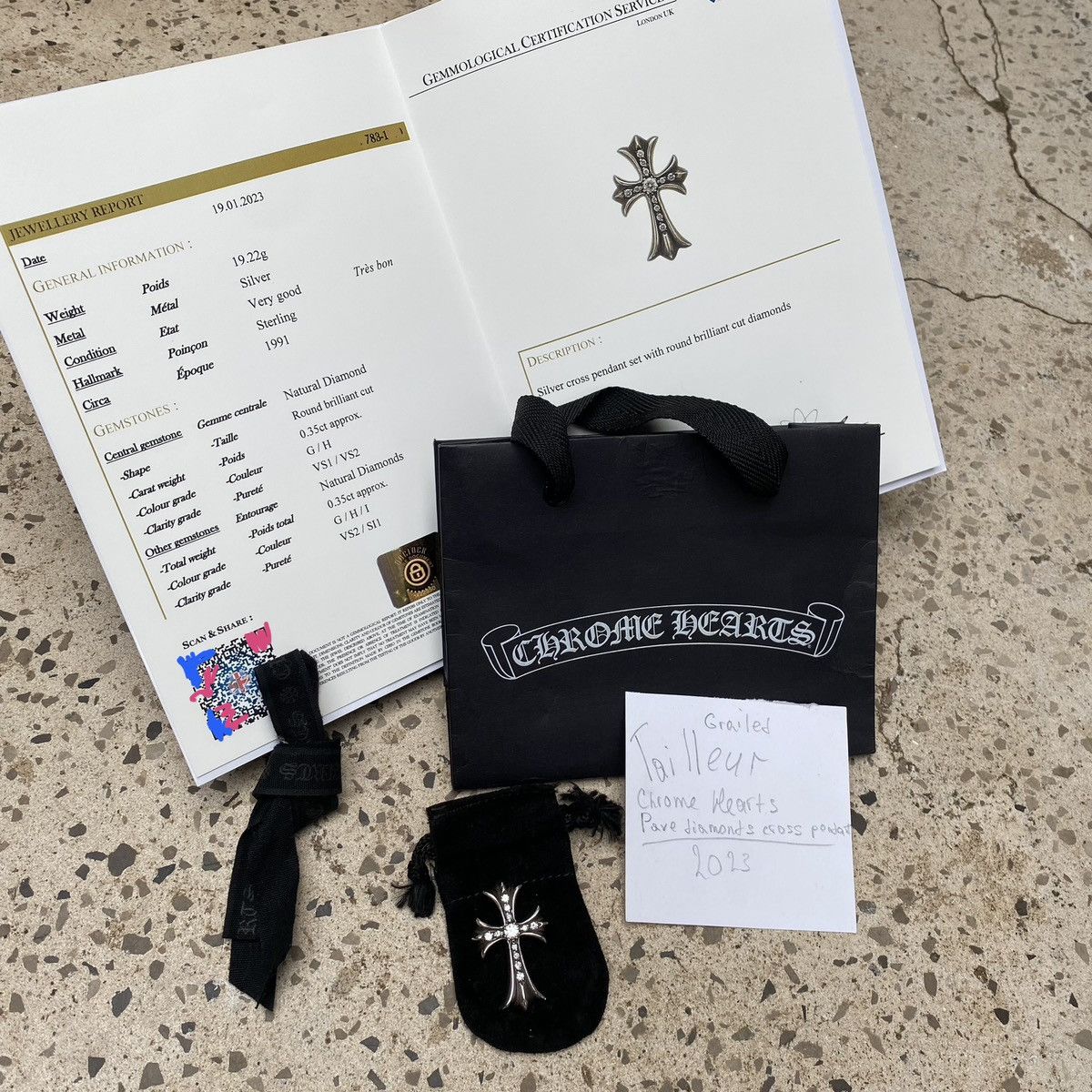 Chrome Hearts 23k$ Chrome Hearts pave diamond cross pendant Size ONE SIZE - 5 Thumbnail