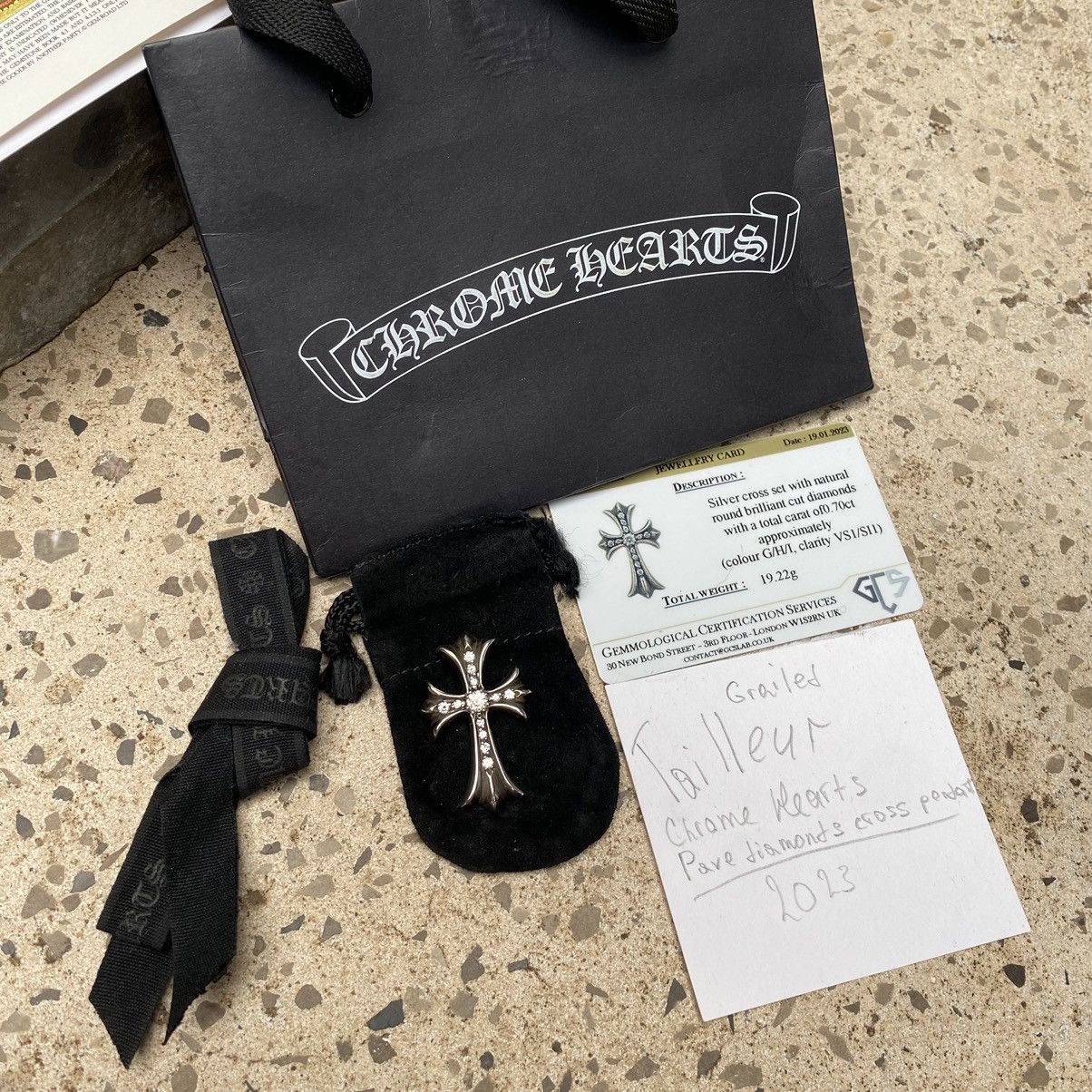 Chrome Hearts 23k$ Chrome Hearts pave diamond cross pendant Size ONE SIZE - 6 Thumbnail