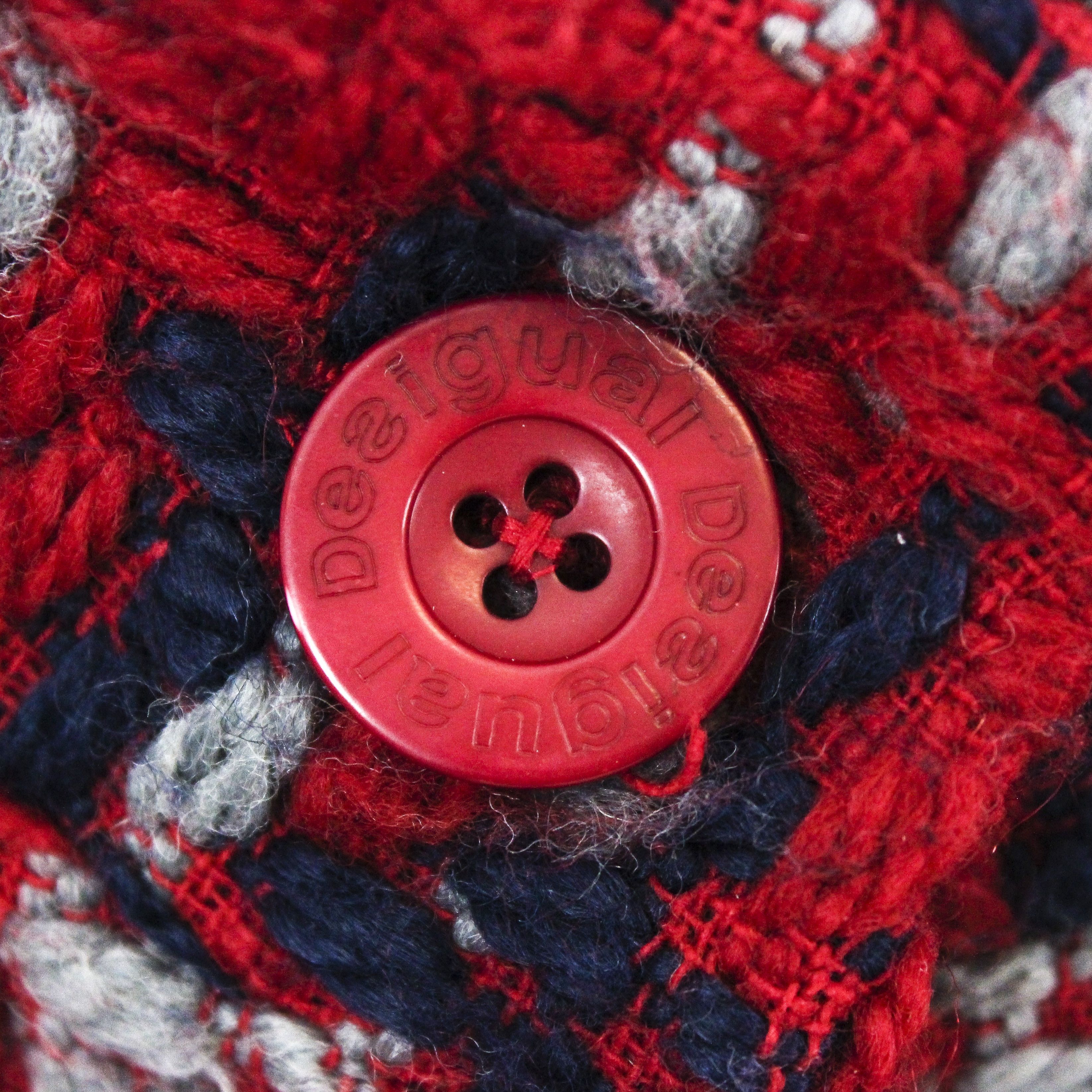 Desigual Wool US 8 Over UK 12 Coat Jacket EU 40 Funky Button Colorful Size M / US 6-8 / IT 42-44 - 3 Thumbnail