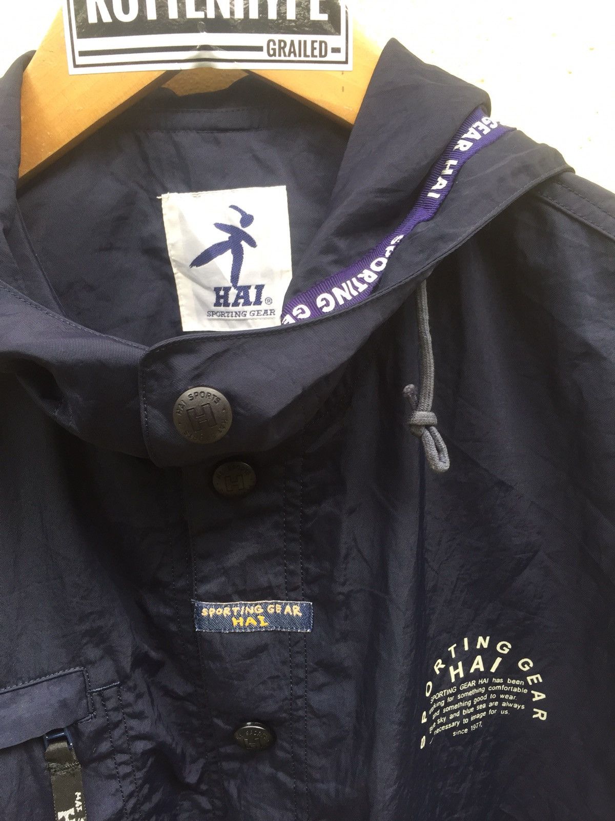 Hai Sporting Gear Hai Sporting Gear Light Hooded Jacket/windbreaker Size US M / EU 48-50 / 2 - 4 Thumbnail