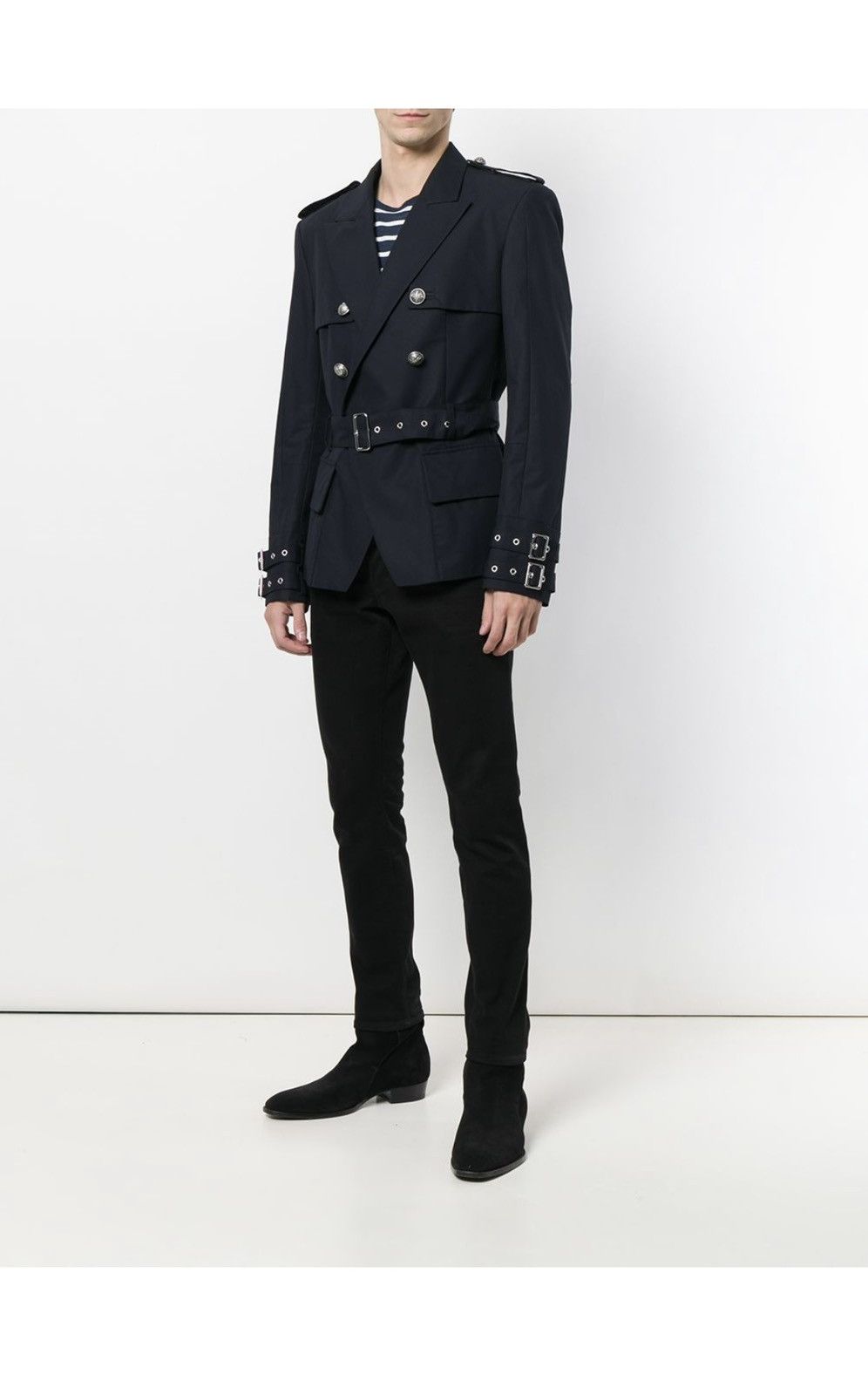 Balmain Double-Breasted Military Blazer