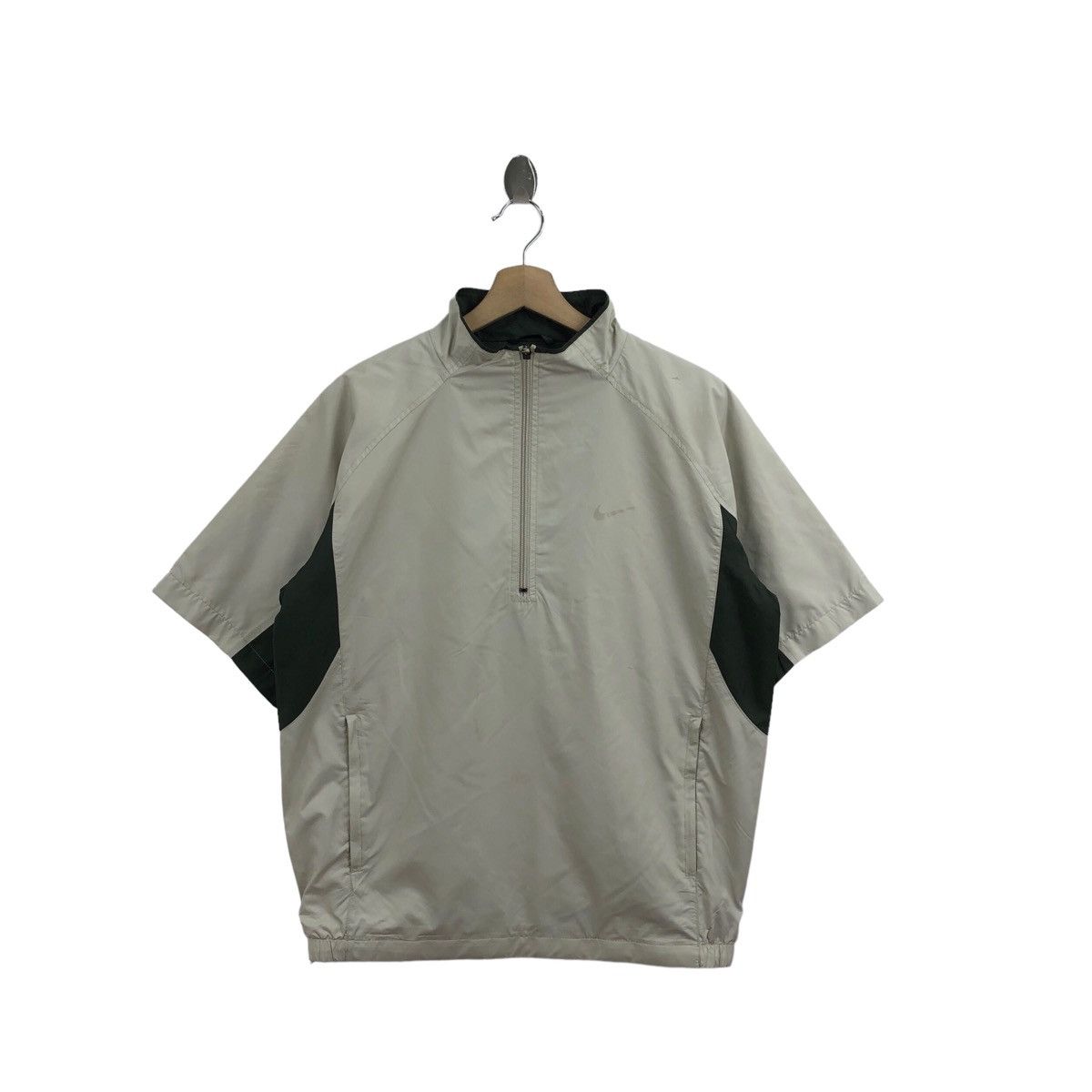 Pick!! Vtg NIKE GOLF Half Zipper Short Sleeve Light Jacket