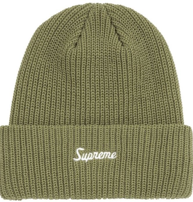 ニット帽/ビーニーSupreme Loose Gauge Beanie Light Olive - ニット帽