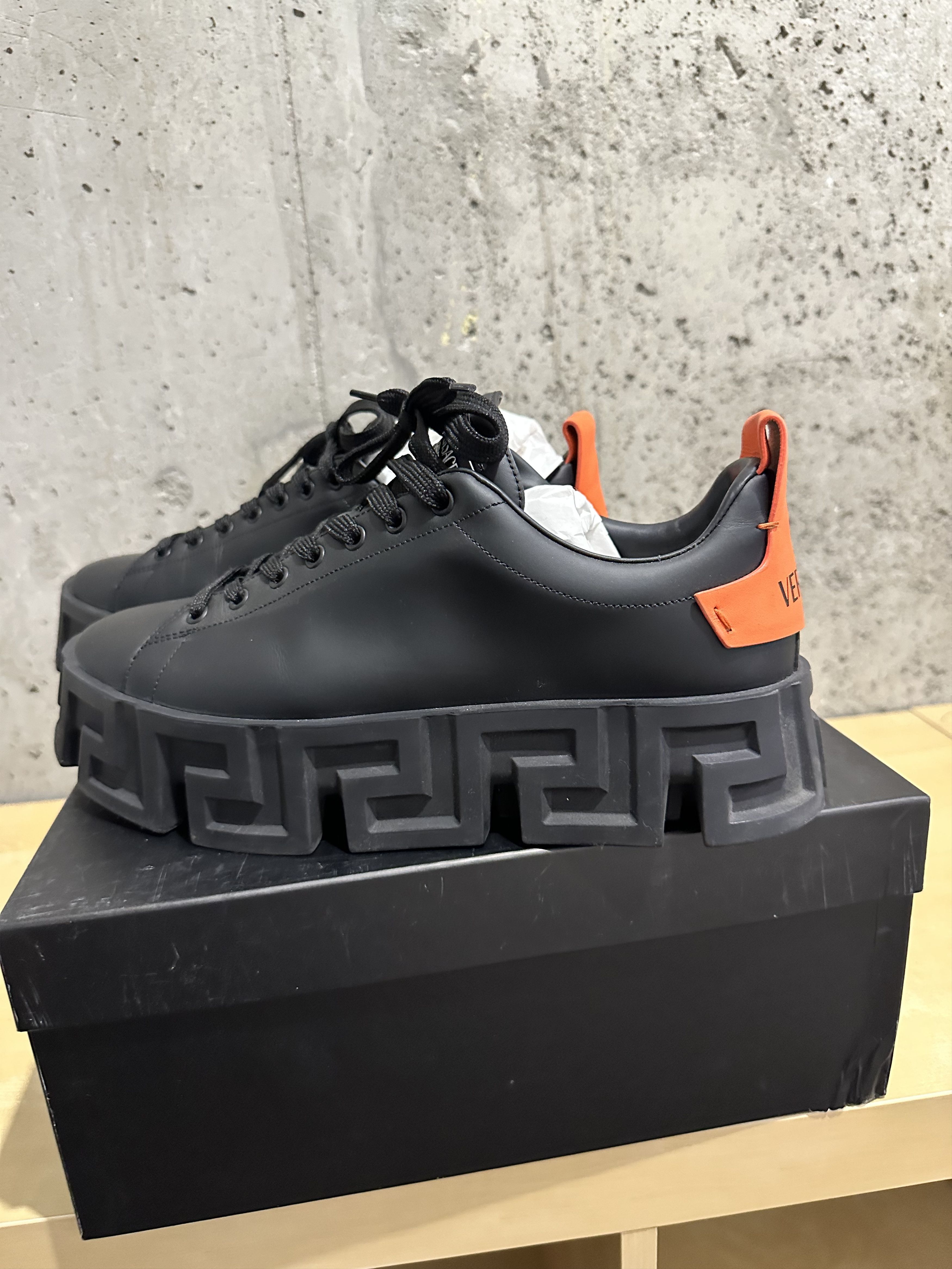 Versace Greca Labyrinth Unisex 44 Versace Greca Labyrinth Sneakers - Black Sneakers, Shoes  main image 2