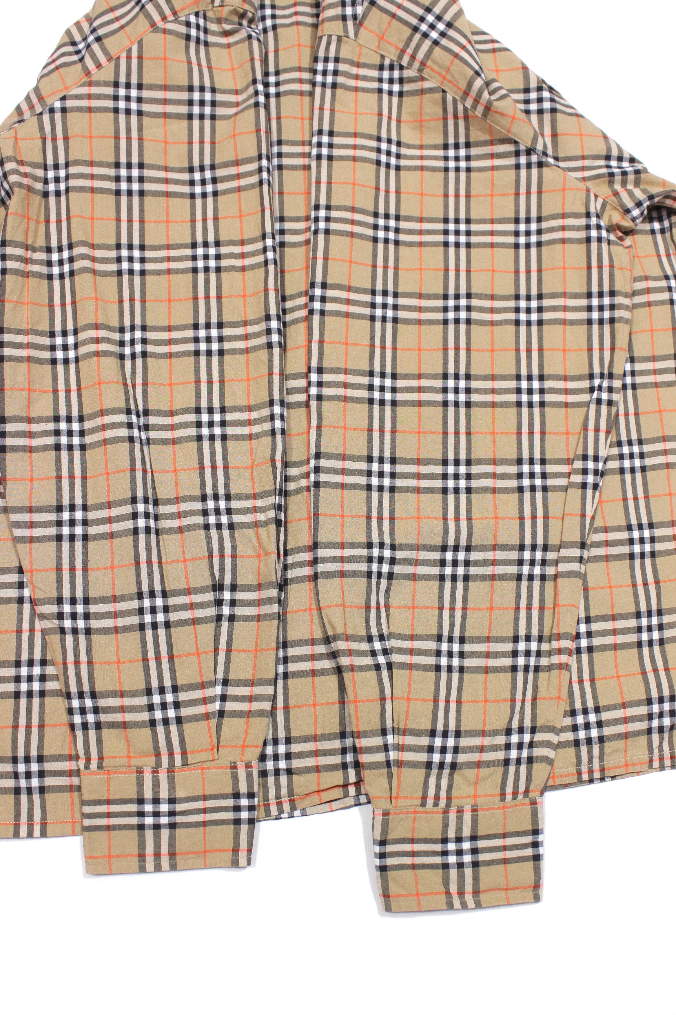 Burberry 90S Nova Check Shirt Vintage Size L / US 10 / IT 46 - 6 Thumbnail