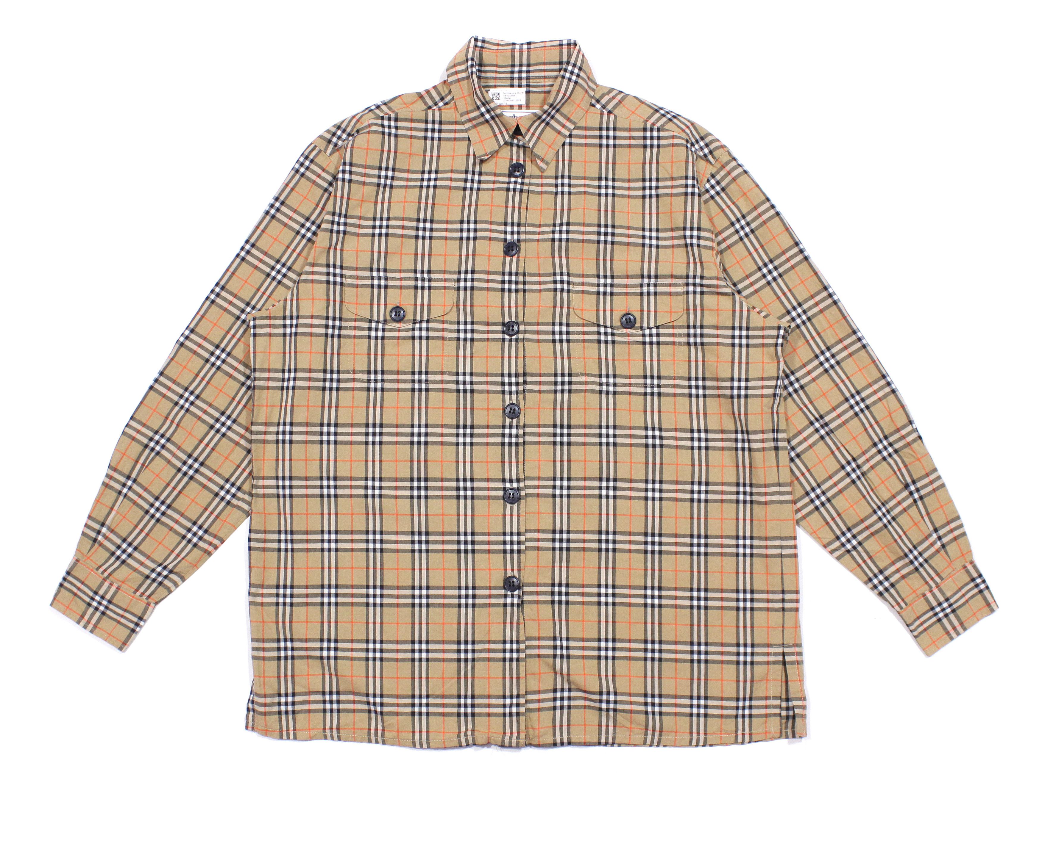 Burberry 90S Nova Check Shirt Vintage Size L / US 10 / IT 46 - 1 Thumbnail