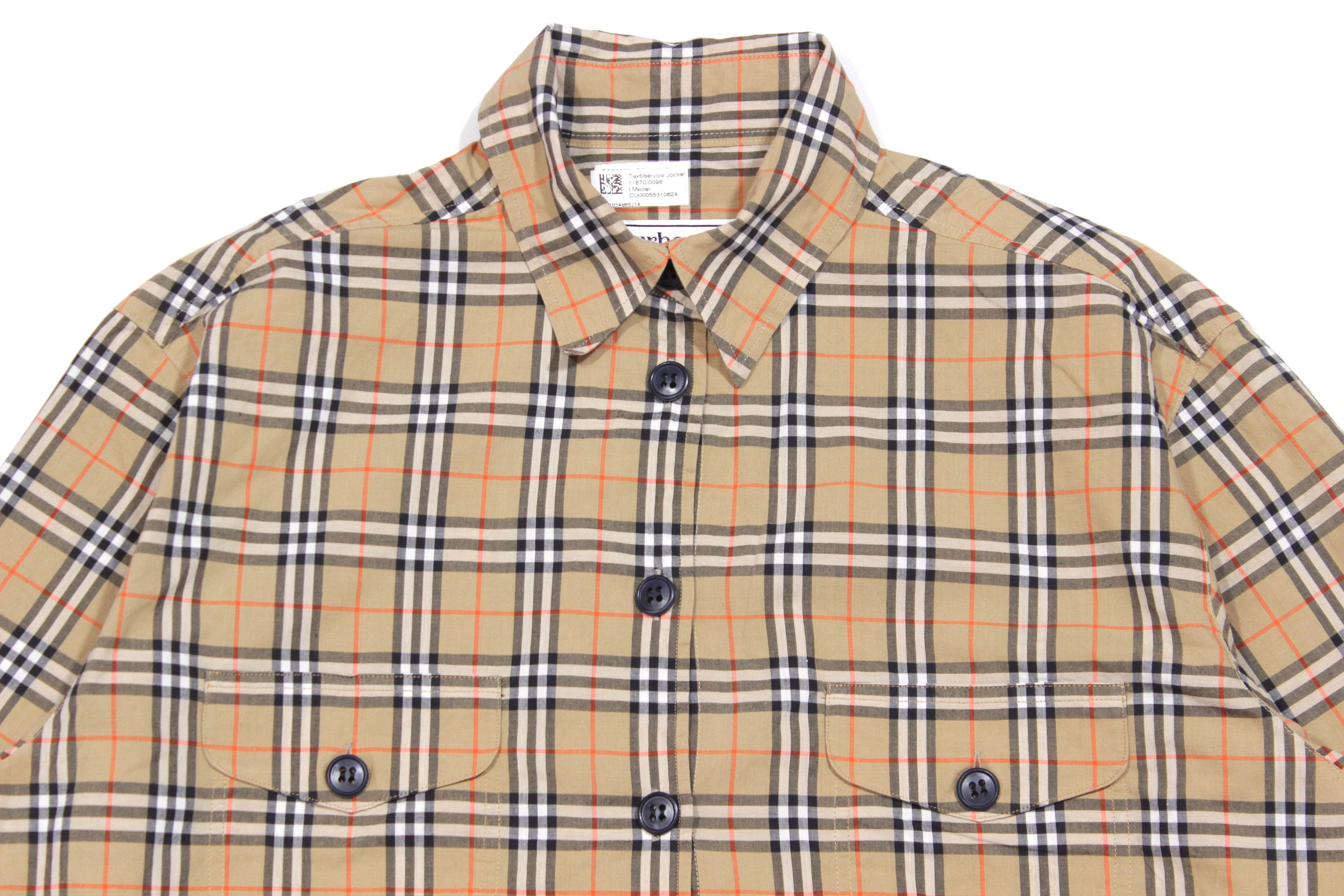 Burberry 90S Nova Check Shirt Vintage Size L / US 10 / IT 46 - 3 Thumbnail