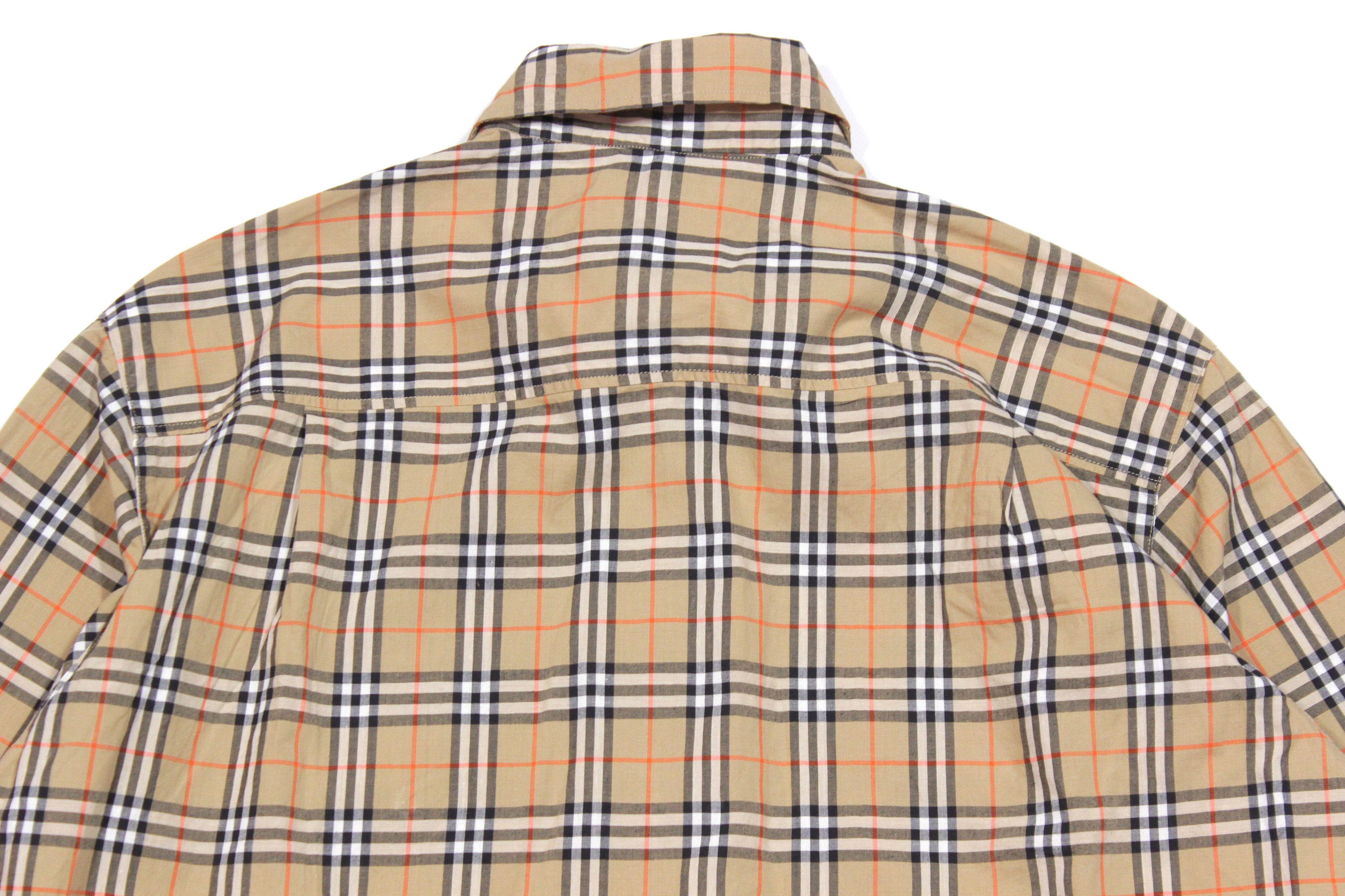 Burberry 90S Nova Check Shirt Vintage Size L / US 10 / IT 46 - 4 Thumbnail