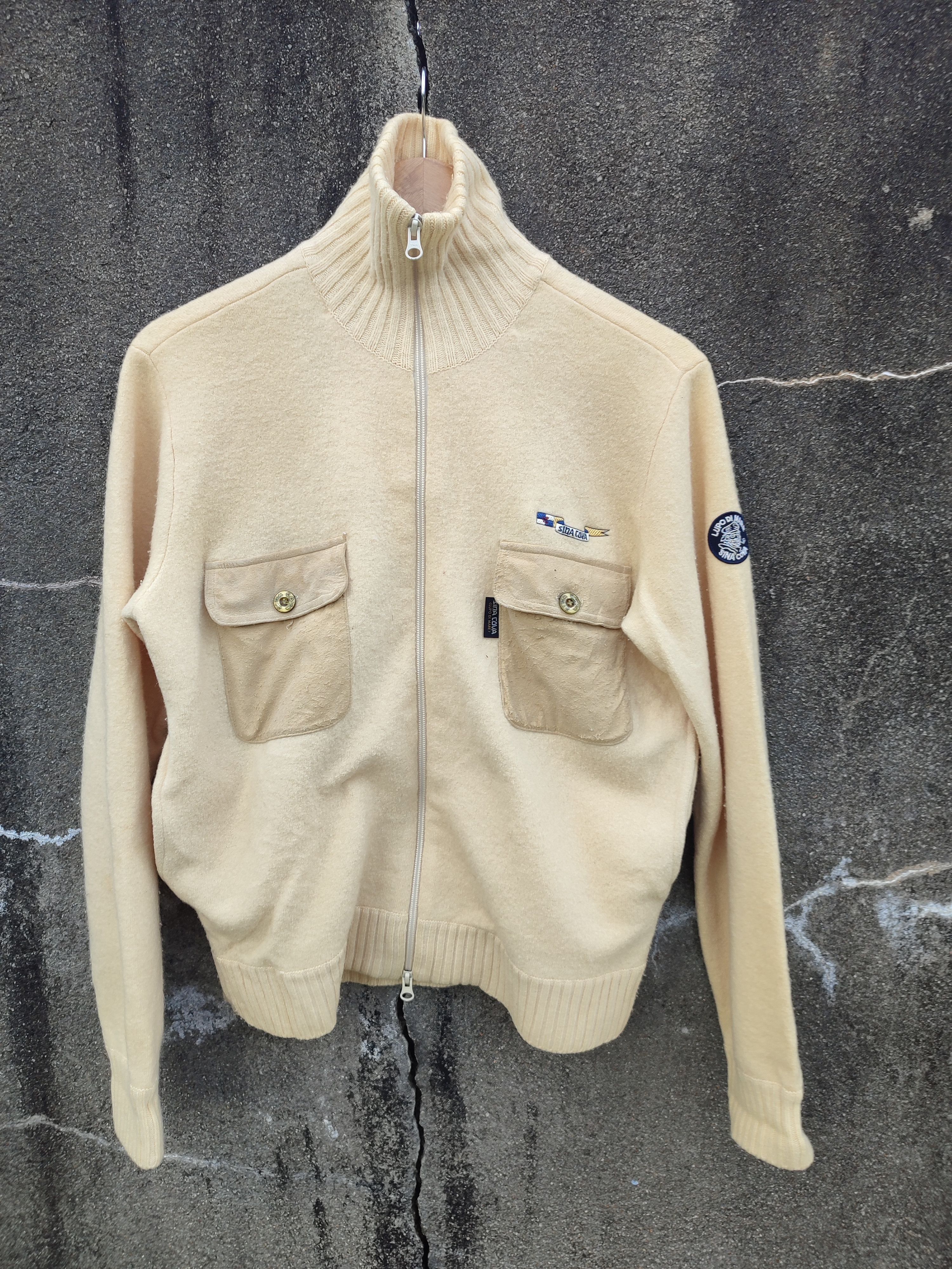 image of StealVintage Sina Cova Lupo Di Mare Light Jacket in Beige, Men's (Size Small)