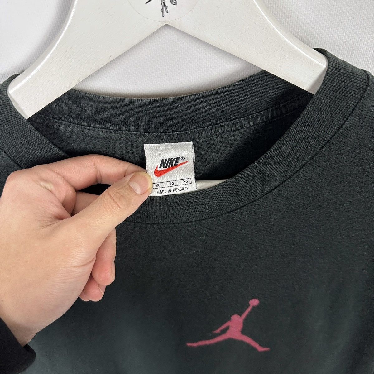 Jordan Brand Vintage 90s Nike x Michael Jordan Jumpman tee OG basketball Size US XL / EU 56 / 4 - 6 Thumbnail