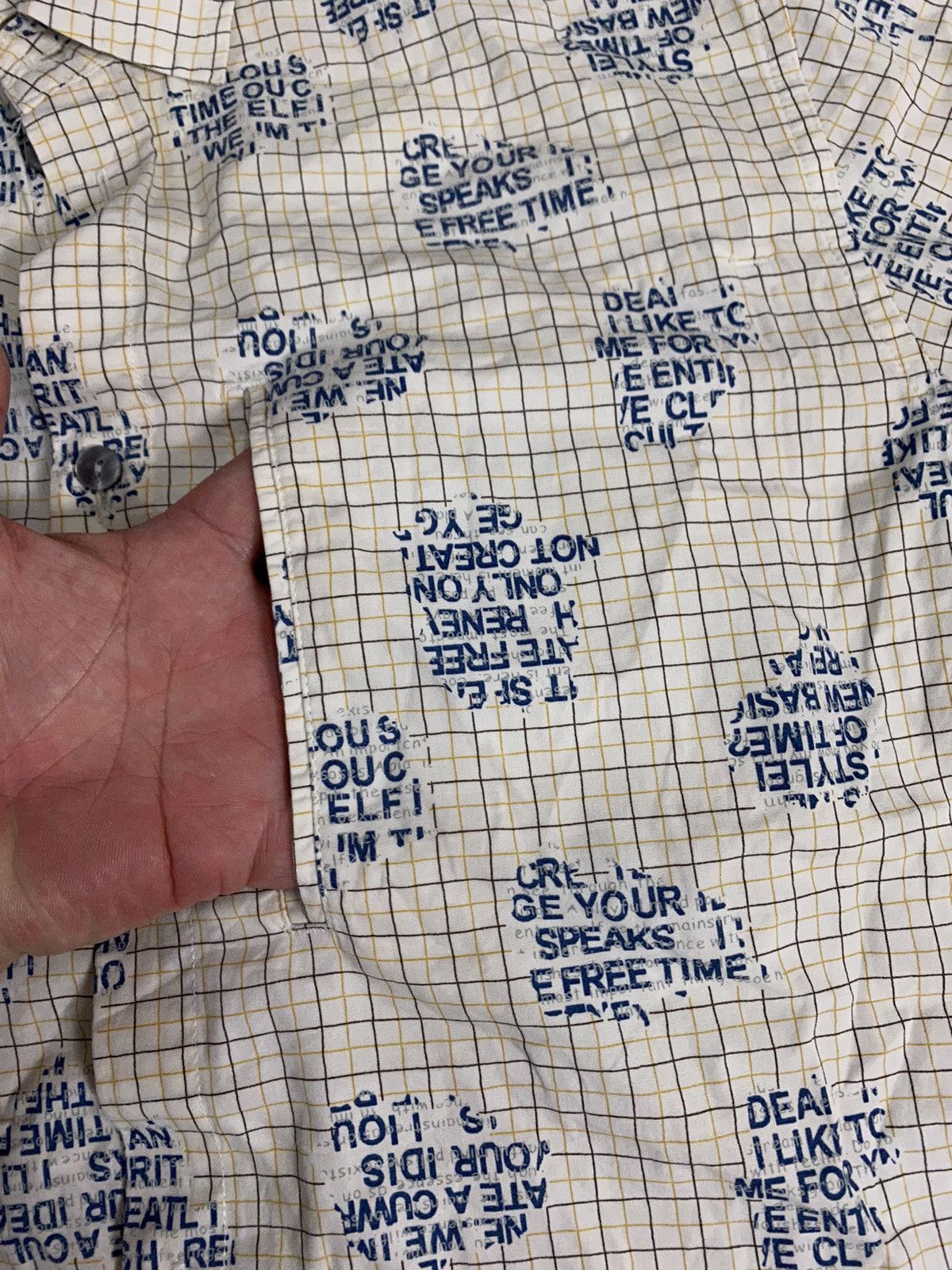 Japanese Brand 90s nationality name grosbec poem punk vertical pocket Size US M / EU 48-50 / 2 - 5 Thumbnail