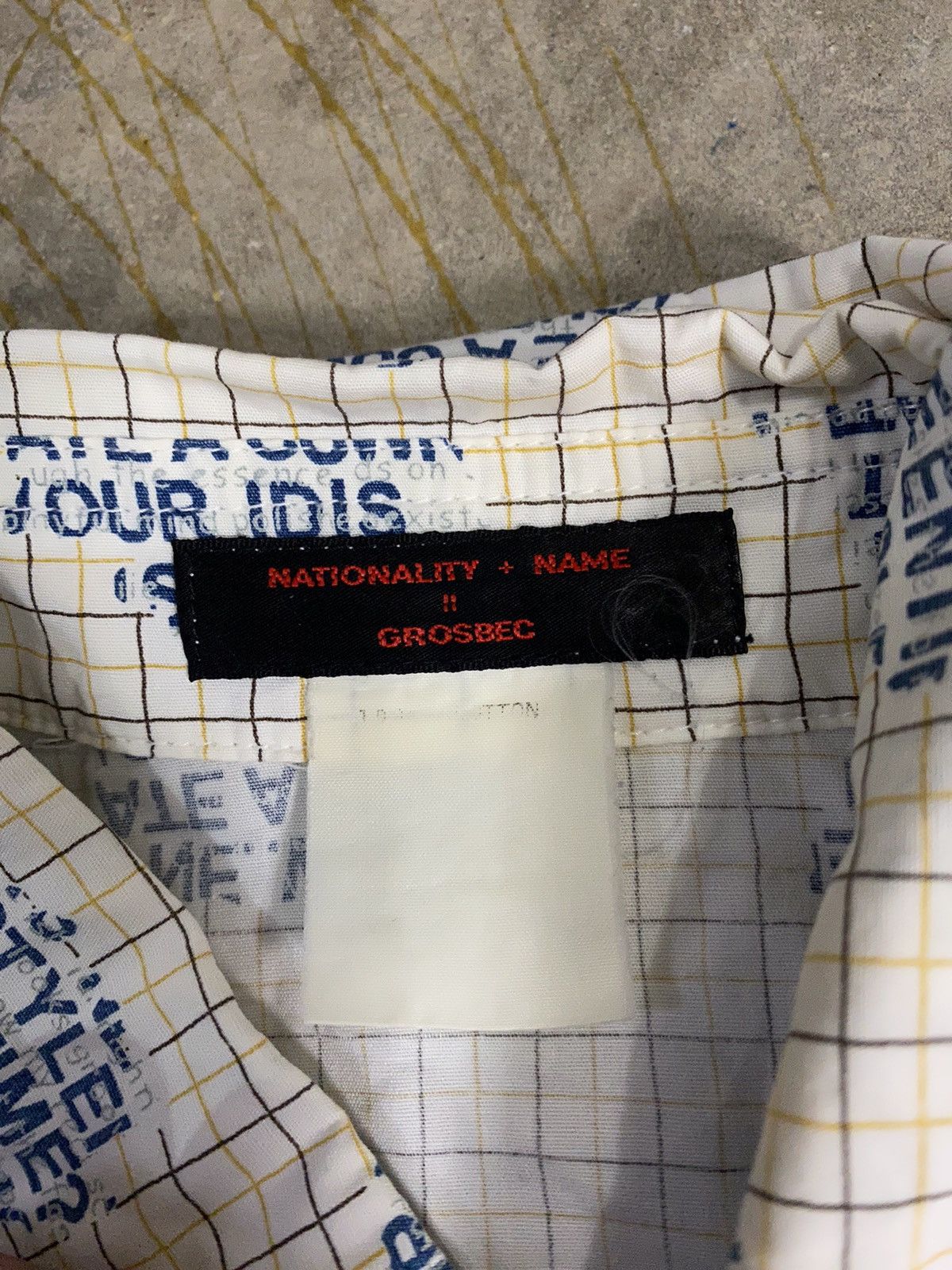 Japanese Brand 90s nationality name grosbec poem punk vertical pocket Size US M / EU 48-50 / 2 - 9 Thumbnail