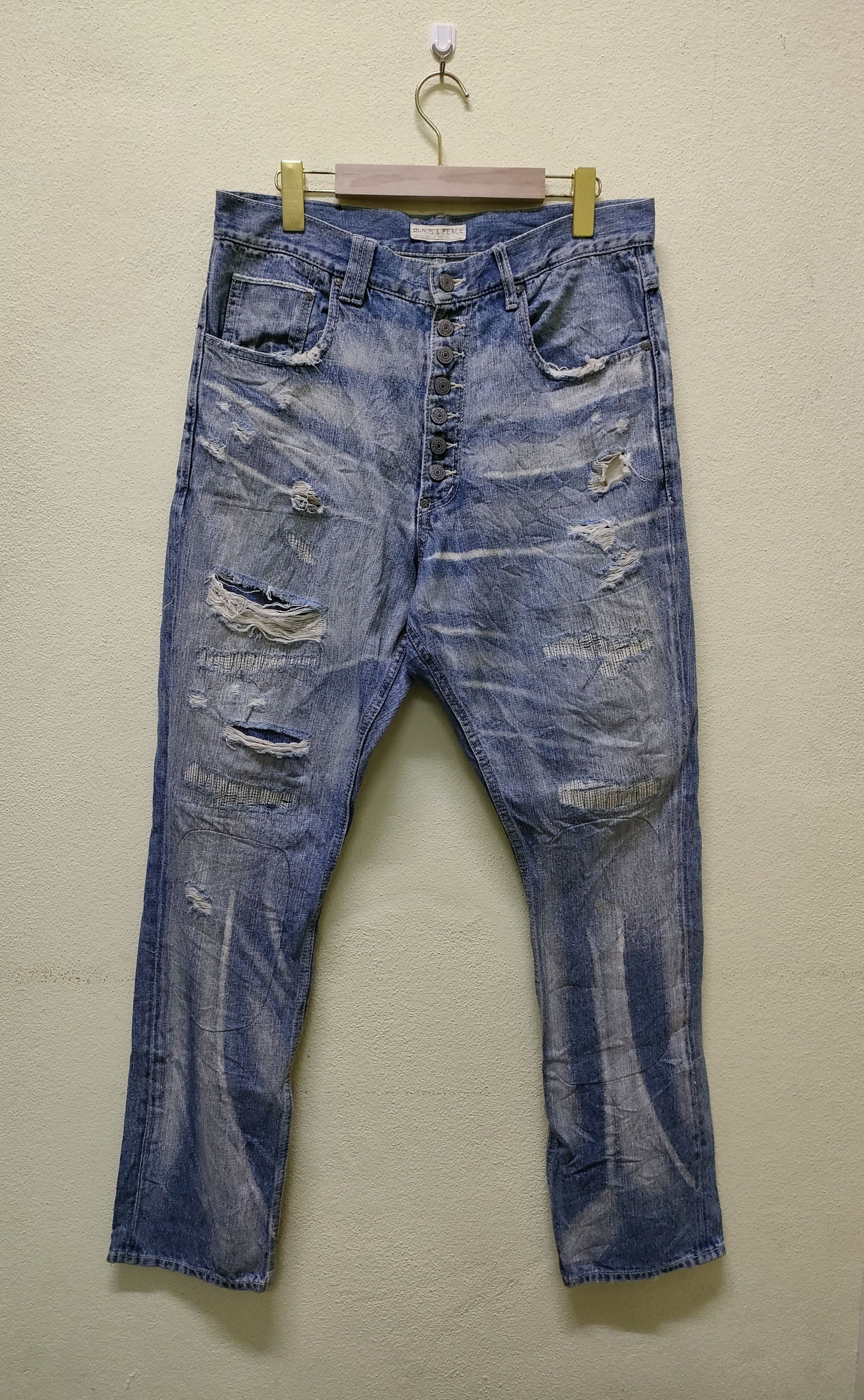 Japanese Brand × Le Grande Bleu (L.G.B.) Bond & Peace Jeans Size US 32 / EU 48 - 1 Thumbnail