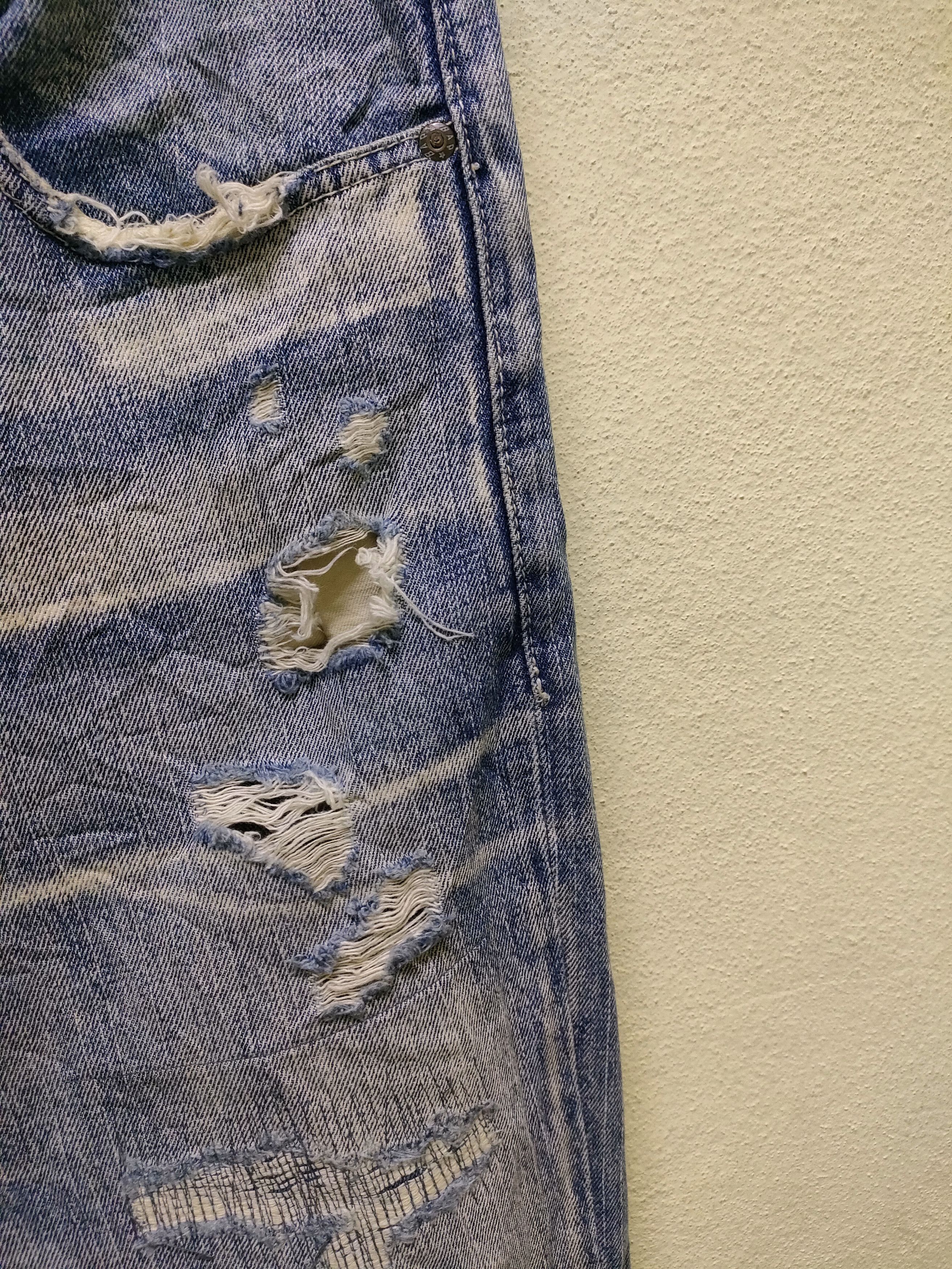 Japanese Brand × Le Grande Bleu (L.G.B.) Bond & Peace Jeans Size US 32 / EU 48 - 8 Thumbnail