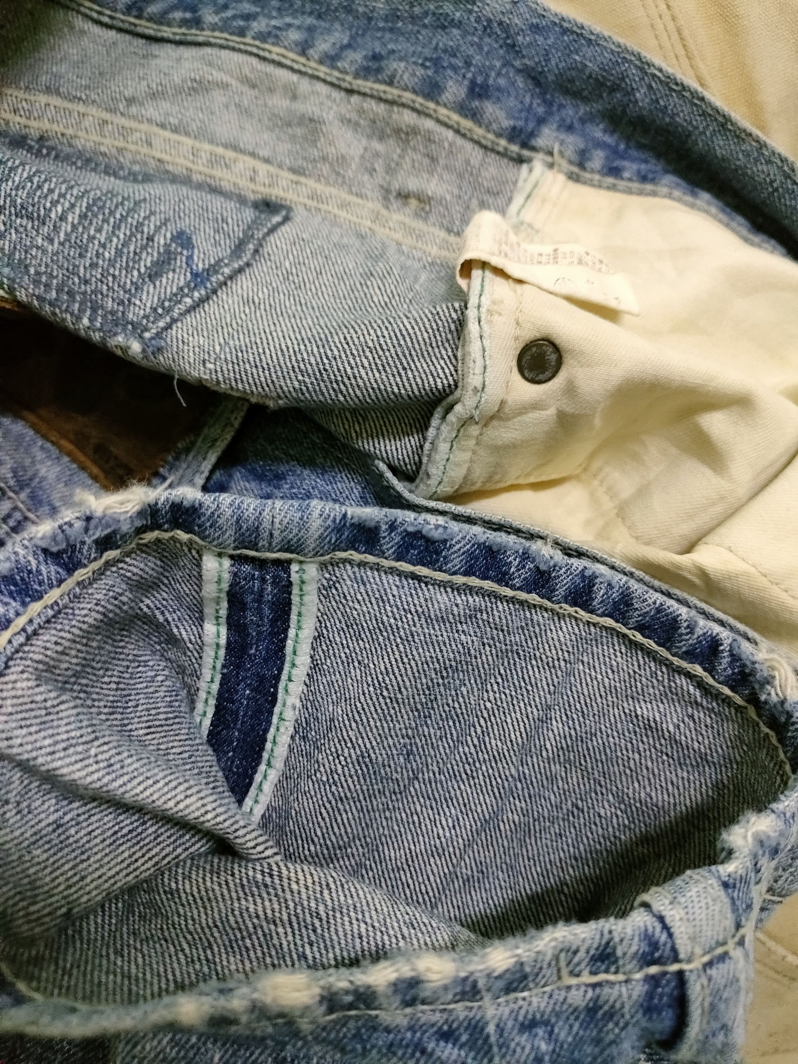 Japanese Brand × Le Grande Bleu (L.G.B.) Bond & Peace Jeans Size US 32 / EU 48 - 2 Thumbnail
