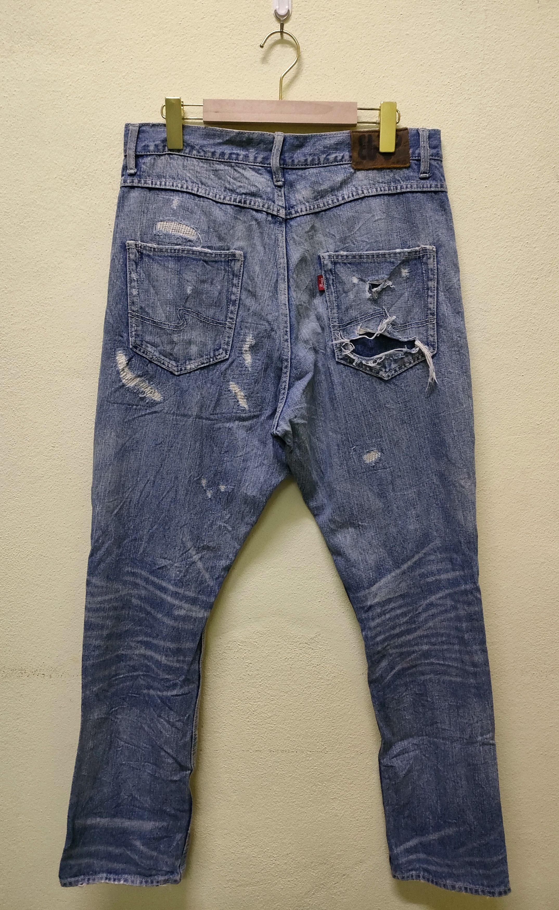 Japanese Brand × Le Grande Bleu (L.G.B.) Bond & Peace Jeans Size US 32 / EU 48 - 6 Thumbnail