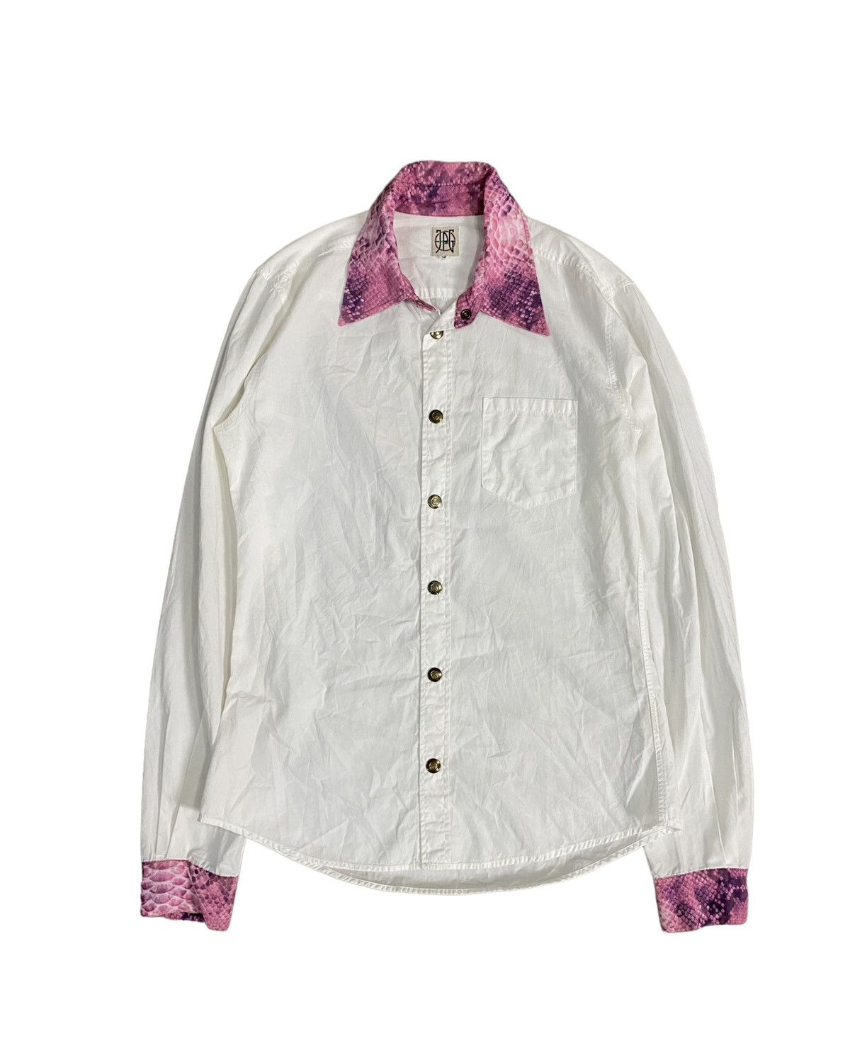 Jean Paul Gaultier 90s JPG Snake Pythons Rayon colar Size US M / EU 48-50 / 2 - 1 Thumbnail