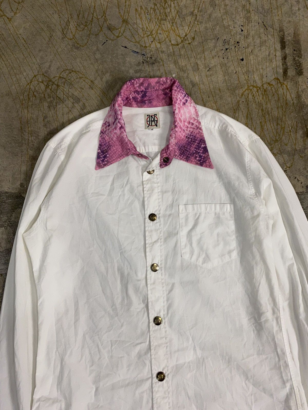 Jean Paul Gaultier 90s JPG Snake Pythons Rayon colar Size US M / EU 48-50 / 2 - 3 Thumbnail