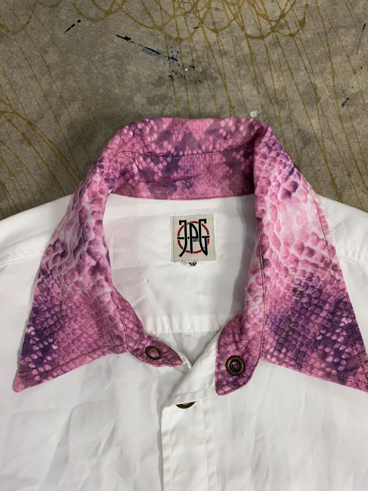 Jean Paul Gaultier 90s JPG Snake Pythons Rayon colar Size US M / EU 48-50 / 2 - 5 Thumbnail