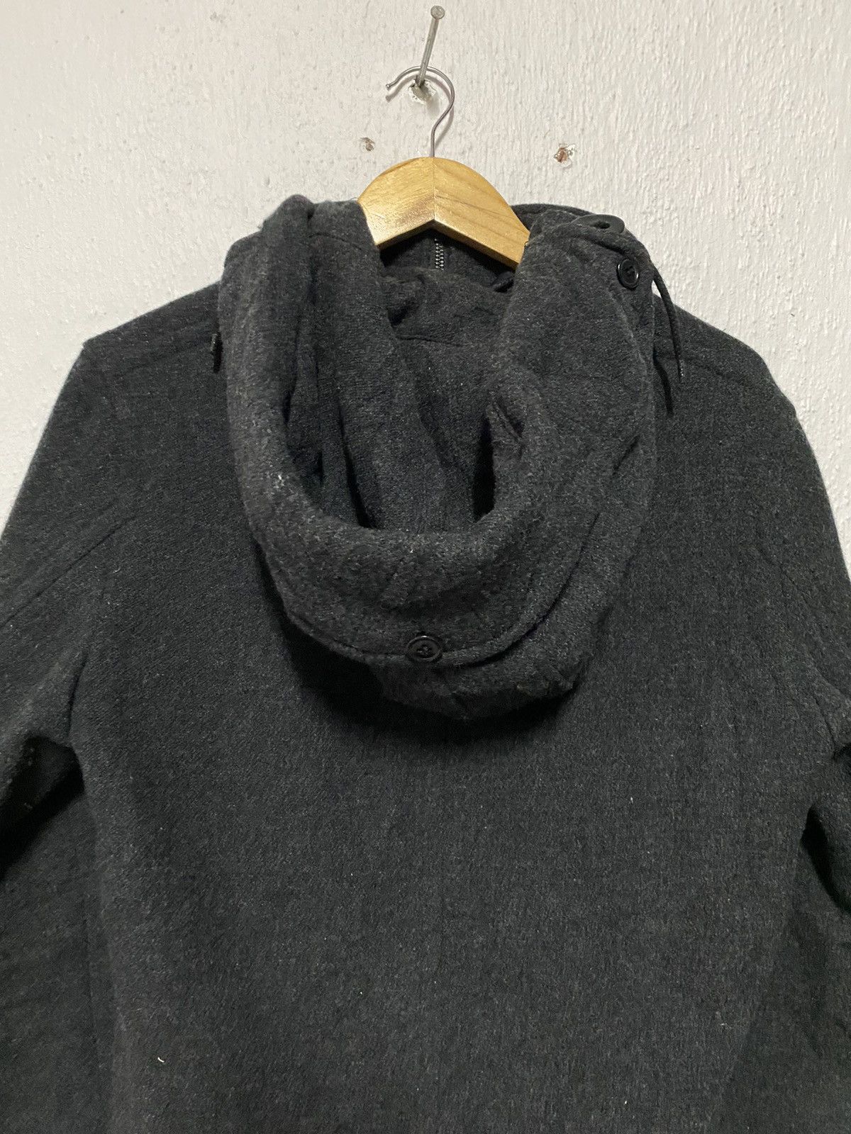 Zucca Duffle Zipper Wool Coat