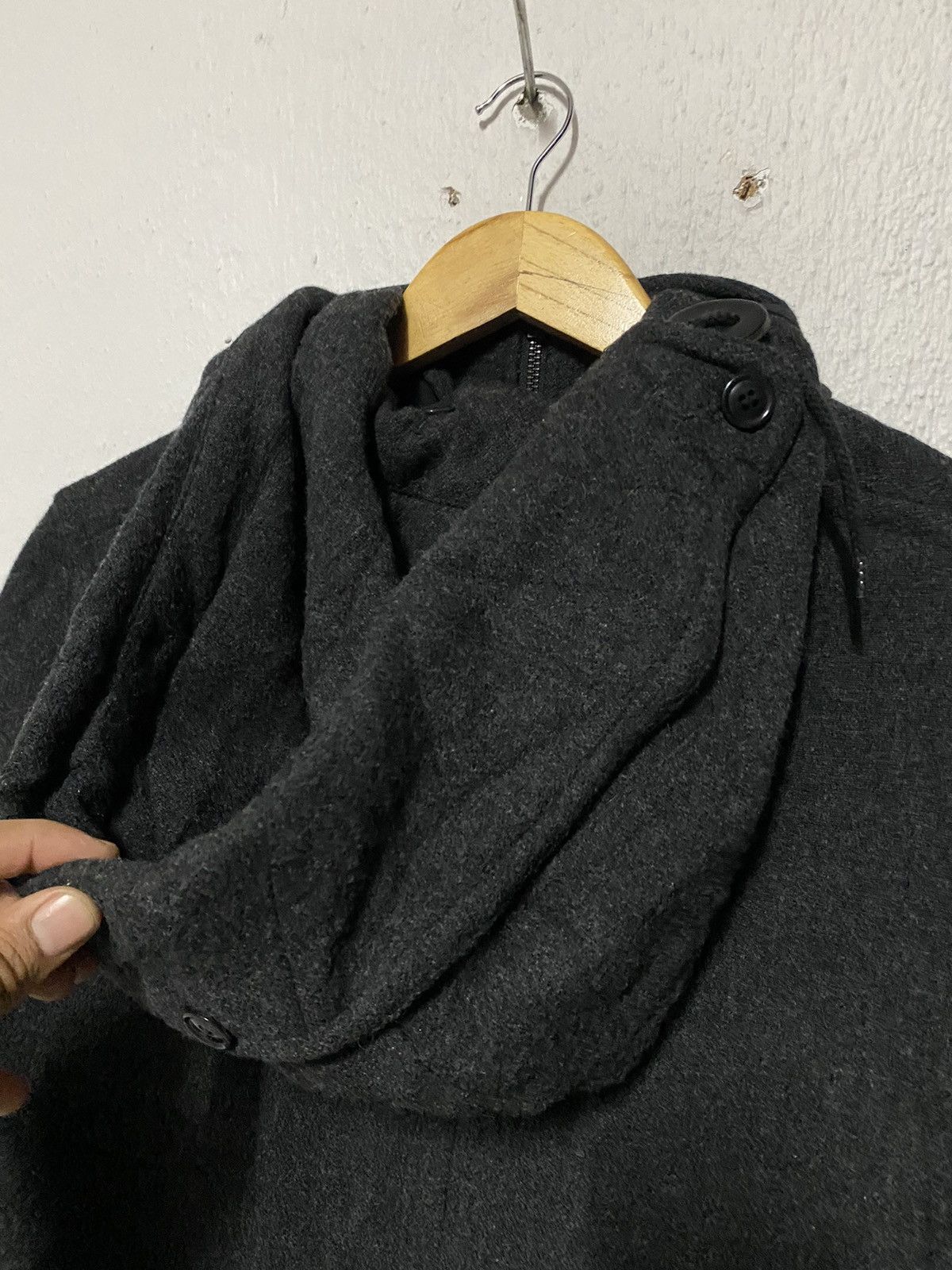 Zucca Duffle Zipper Wool Coat