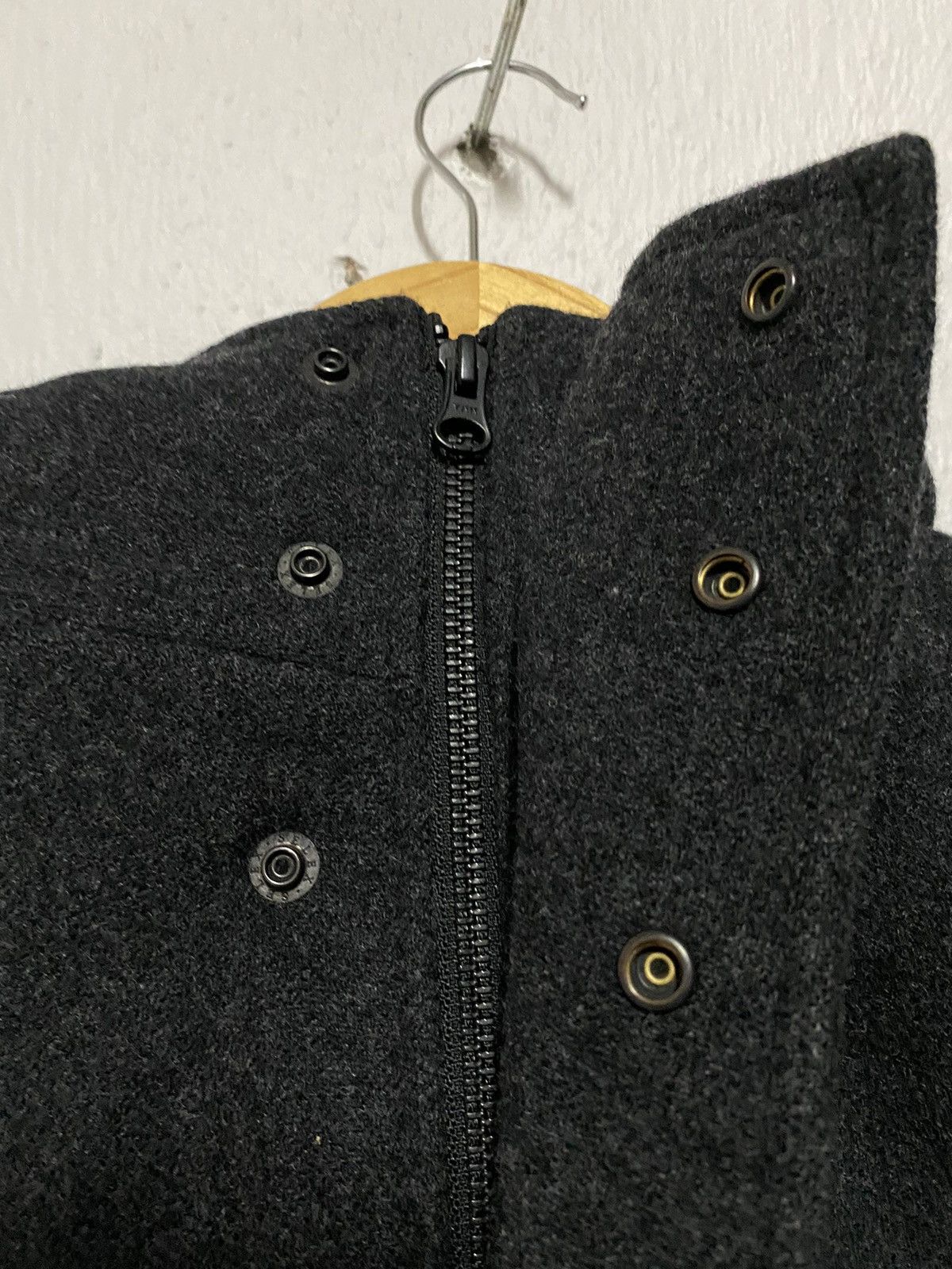 Zucca Duffle Zipper Wool Coat
